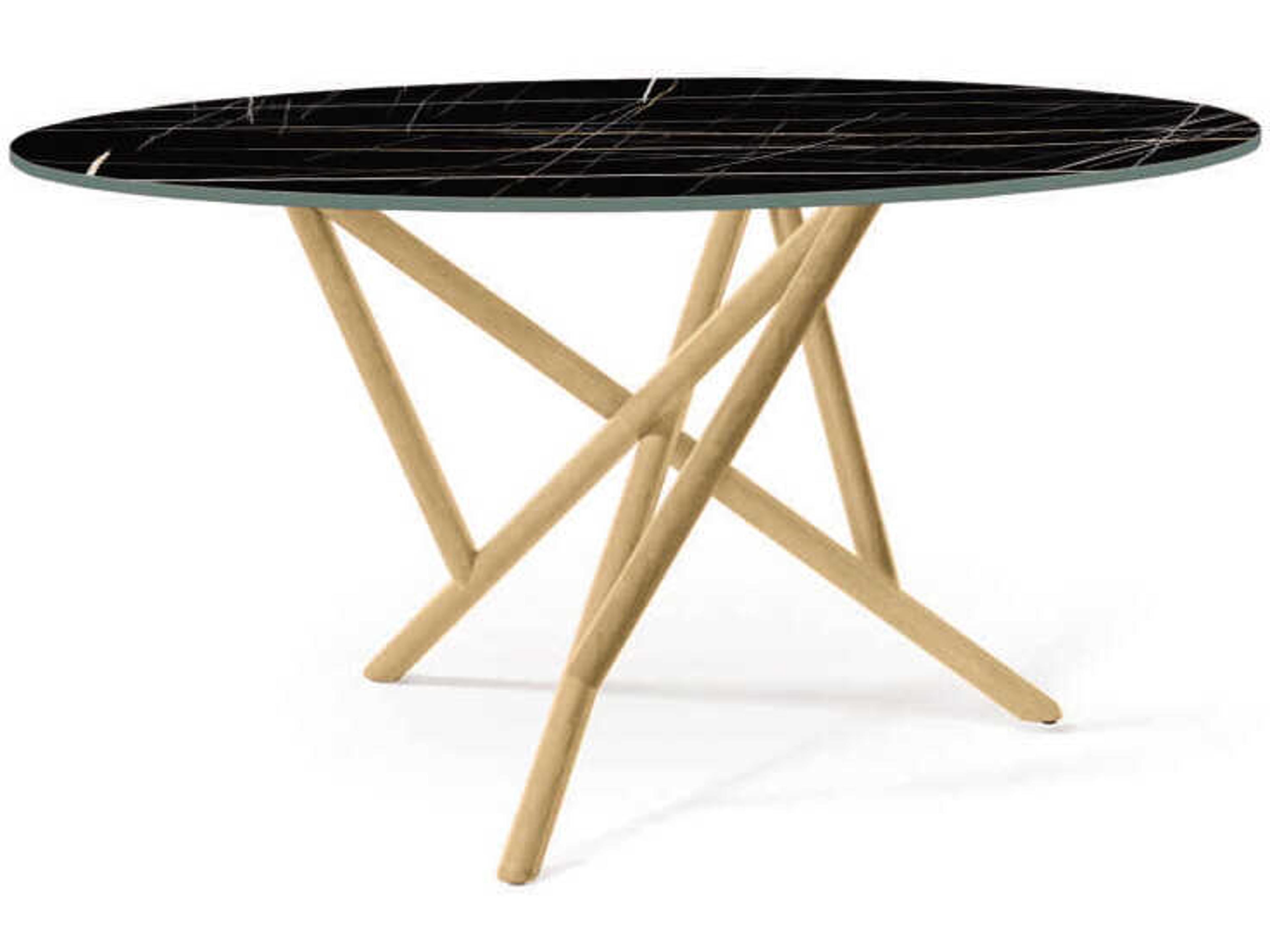 Copeland Baton Round Stone Dining Table