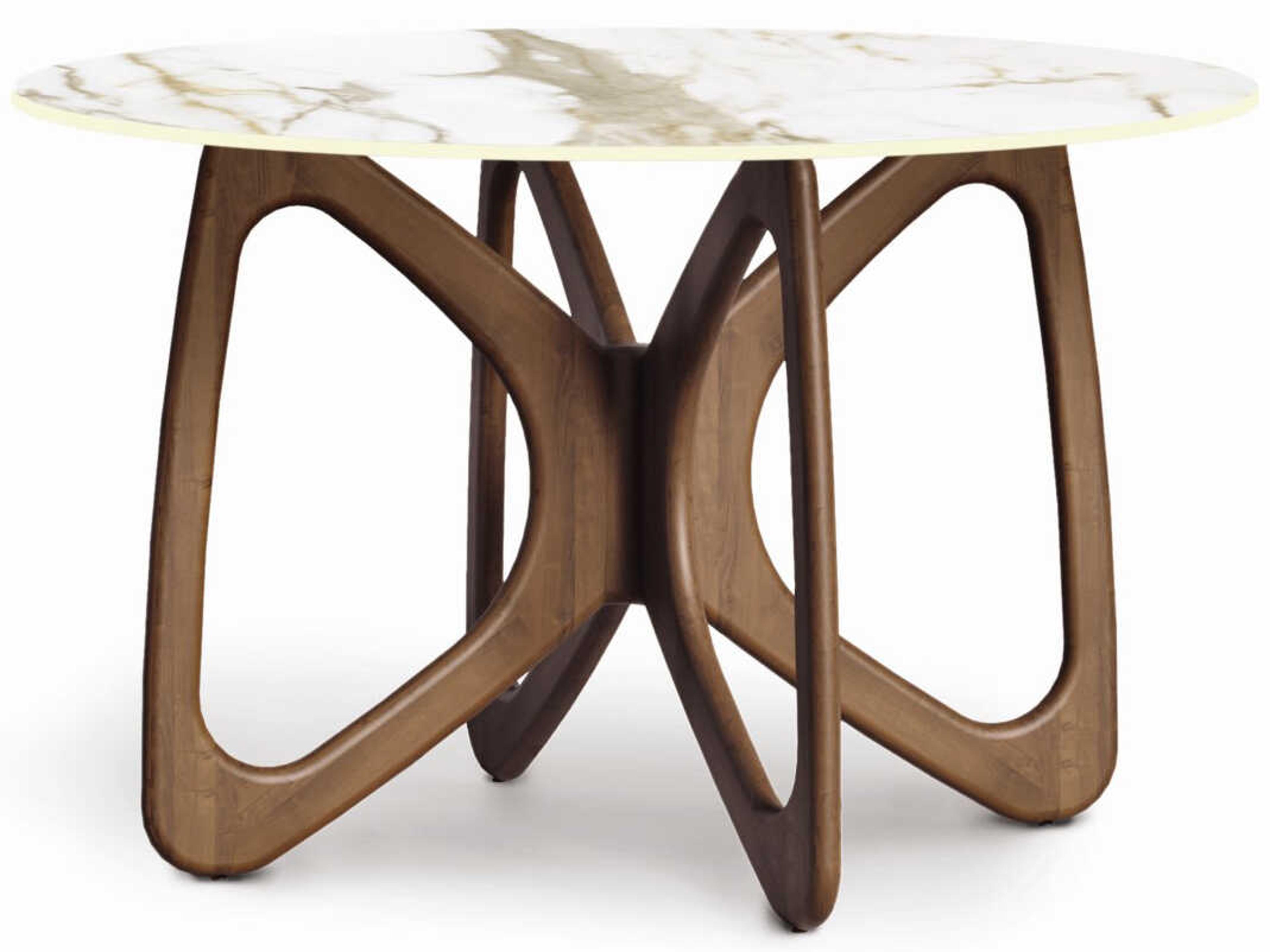 Copeland Butterfly Round Stone Dining Table