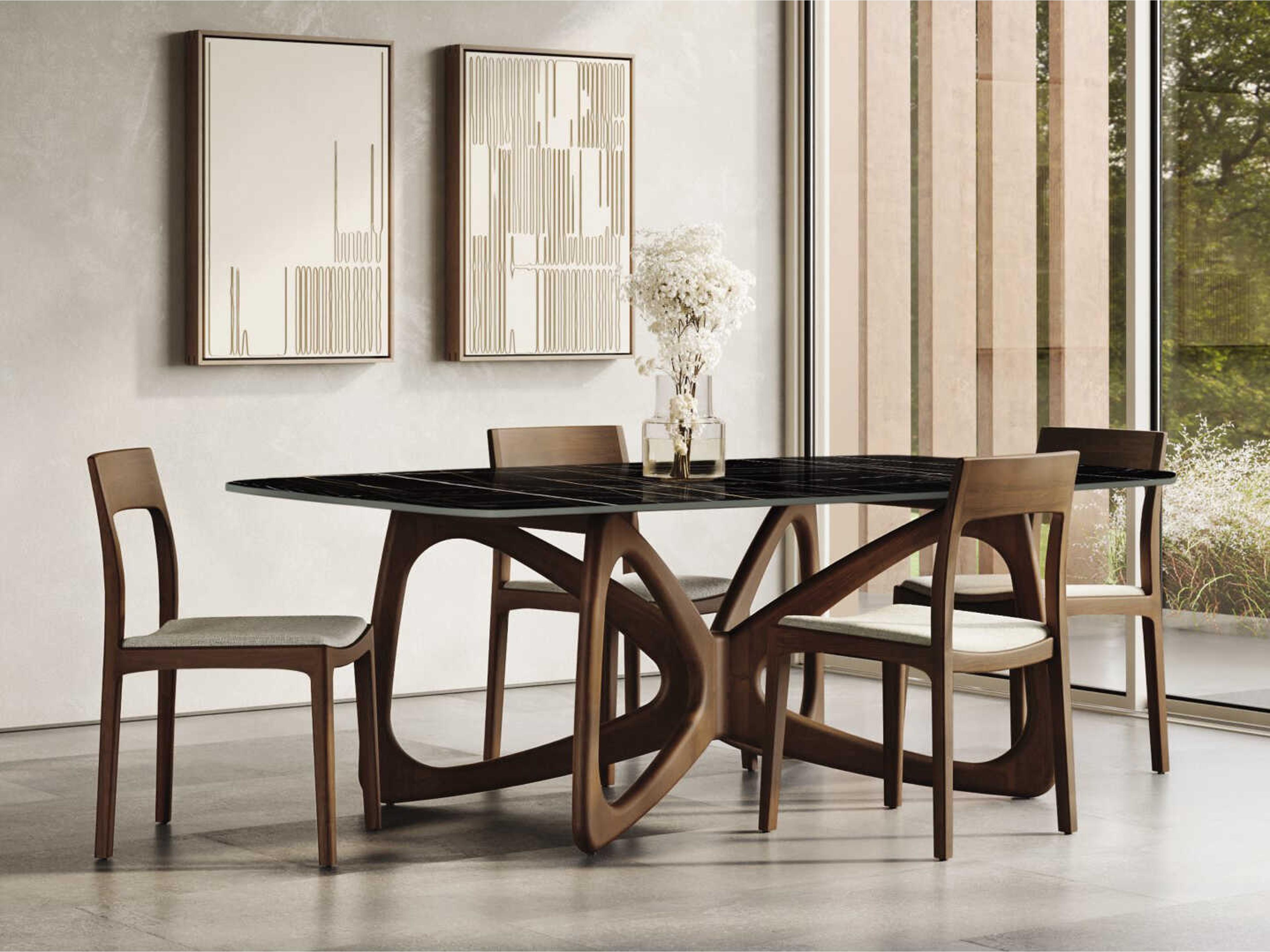 Copeland Butterfly Rectangular Stone Dining Table