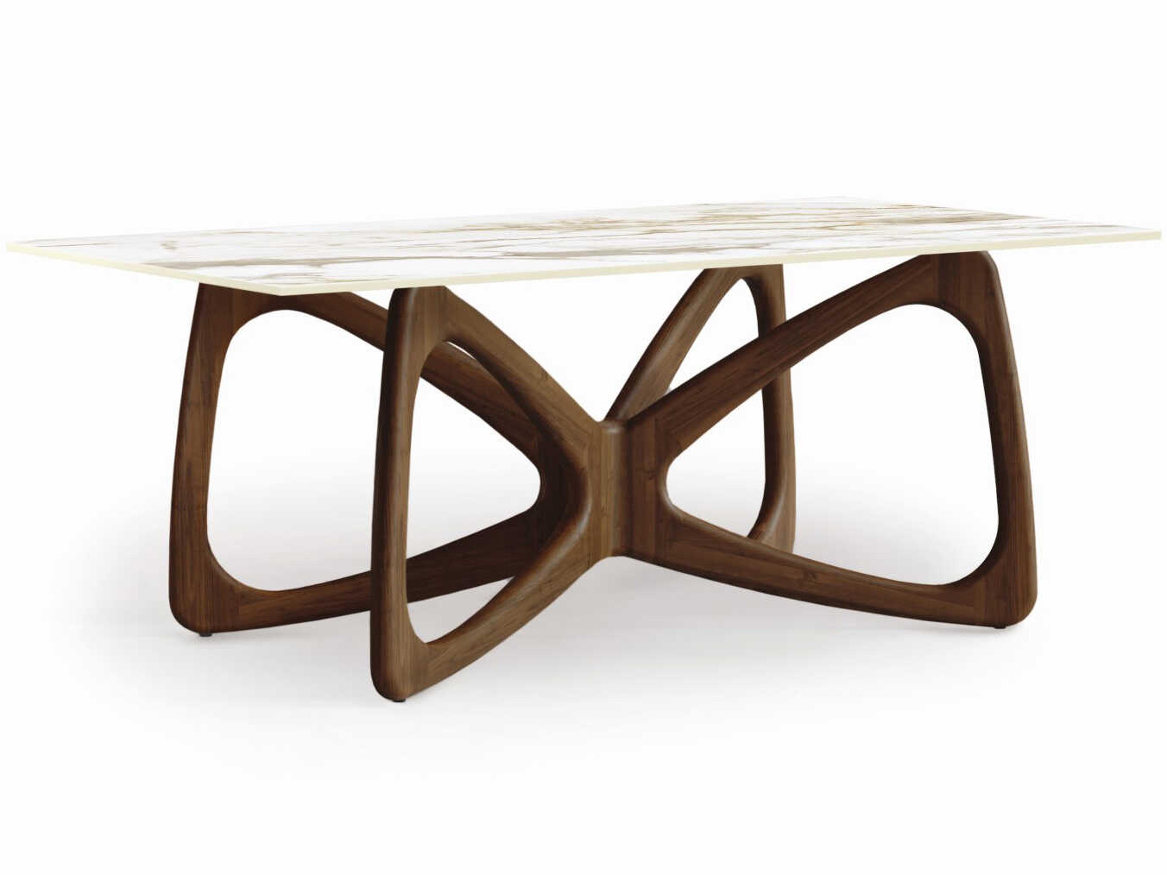 Copeland Butterfly Rectangular Stone Dining Table