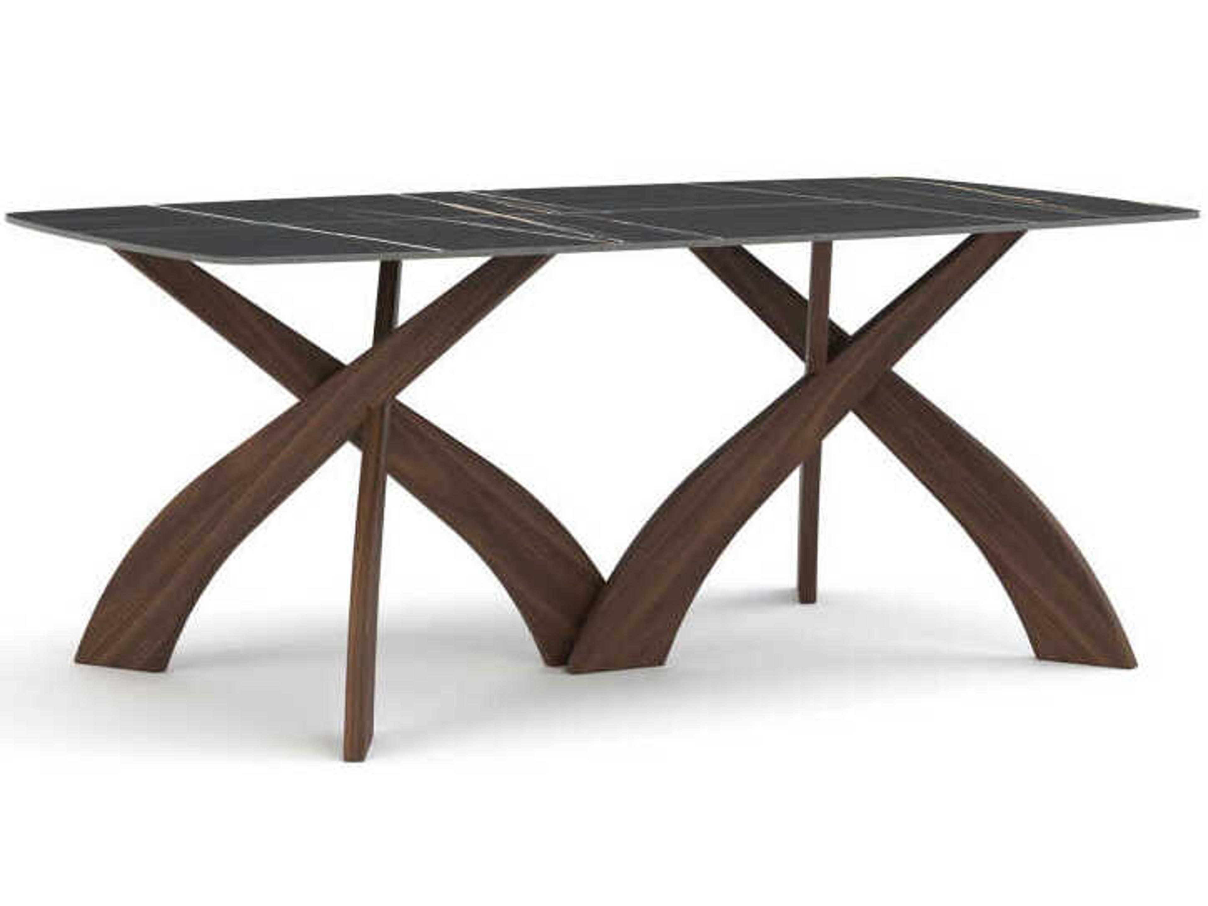 Copeland Entwine Rectangular Stone Boat Shaped Dining Table