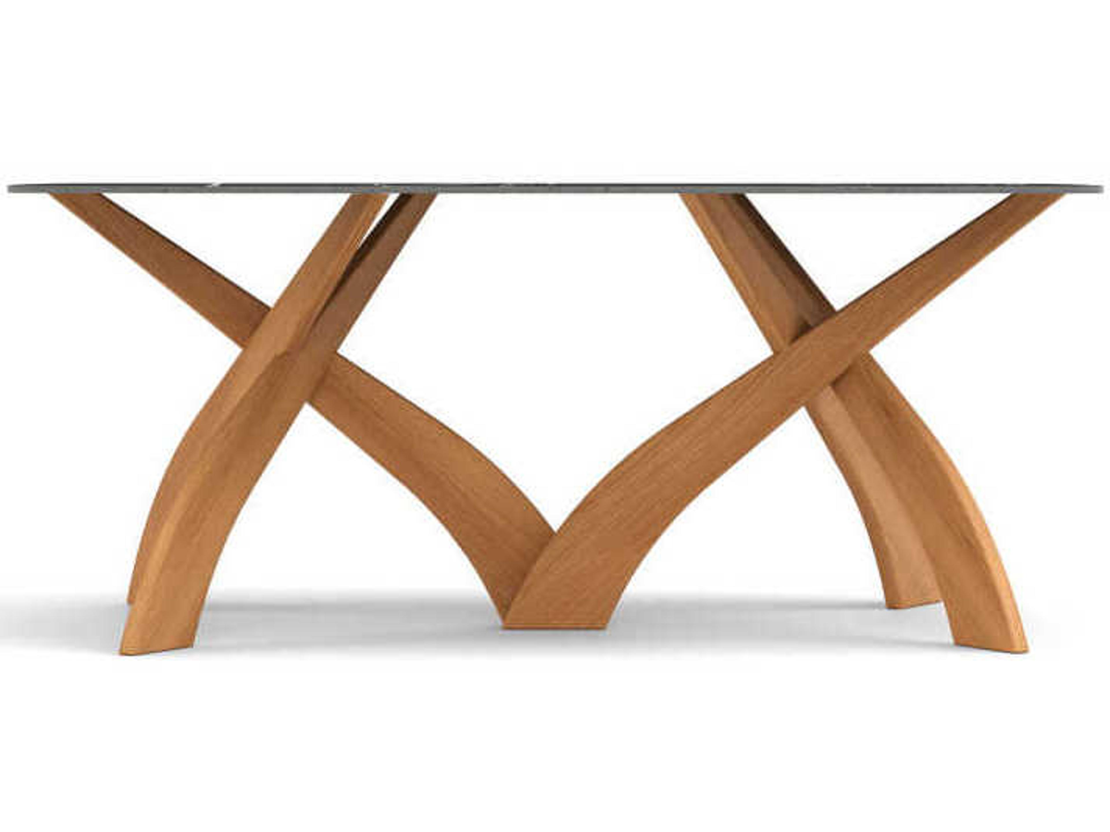 Copeland Entwine Rectangular Stone Boat Shaped Dining Table