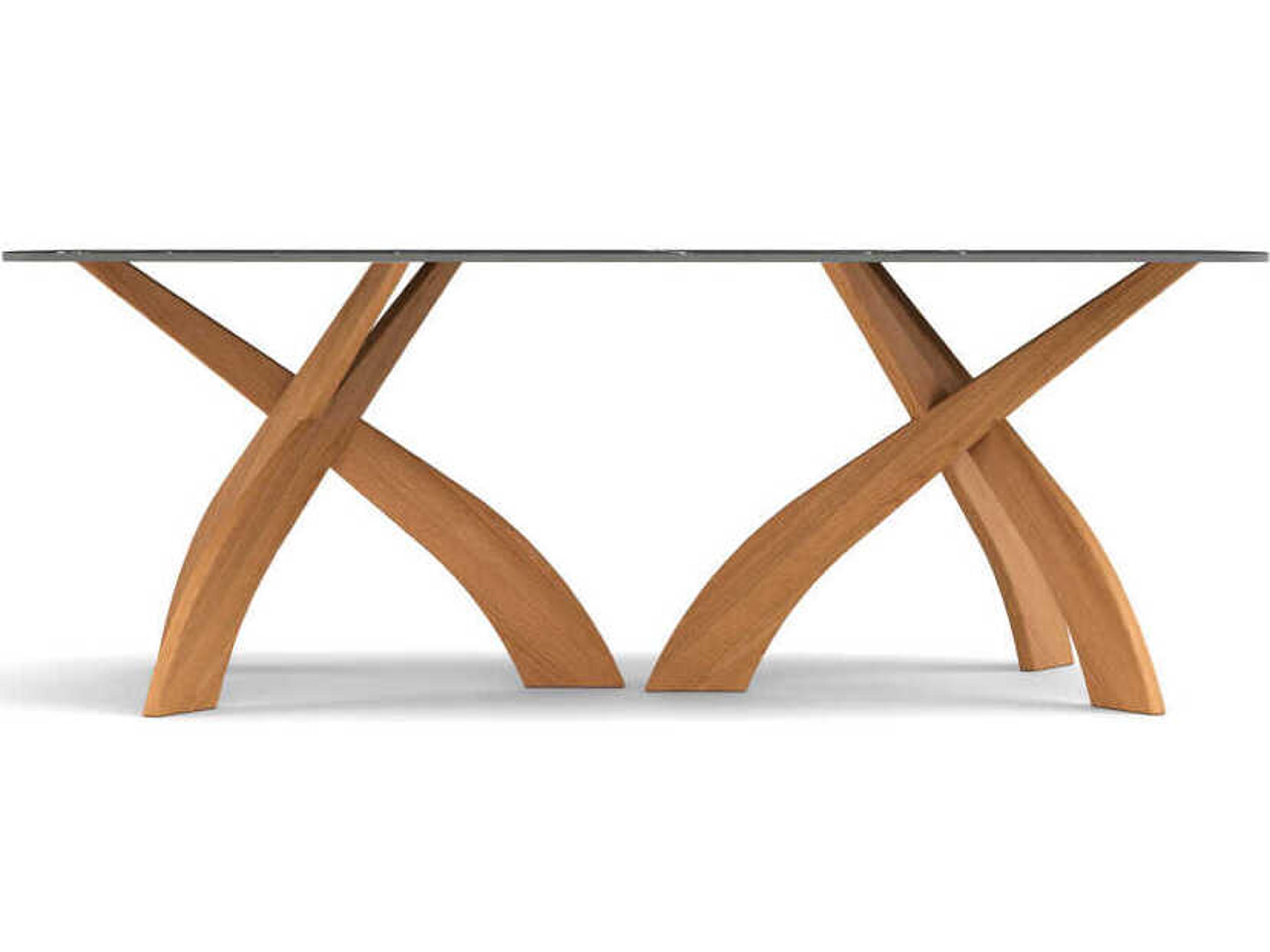 Copeland Entwine Rectangular Stone Boat Shaped Dining Table