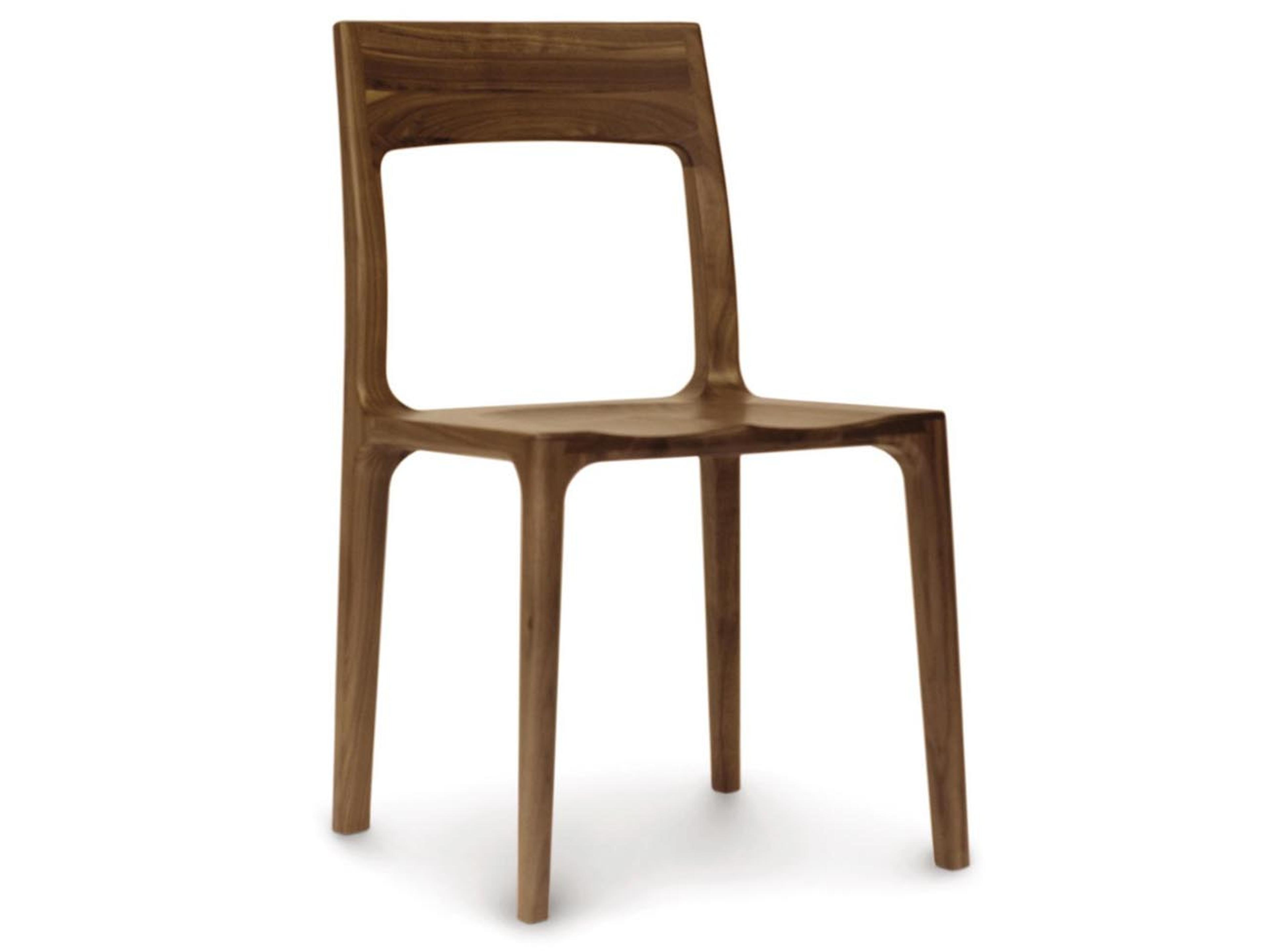 Lisse Solid Wood Natural Armless Dining Chair