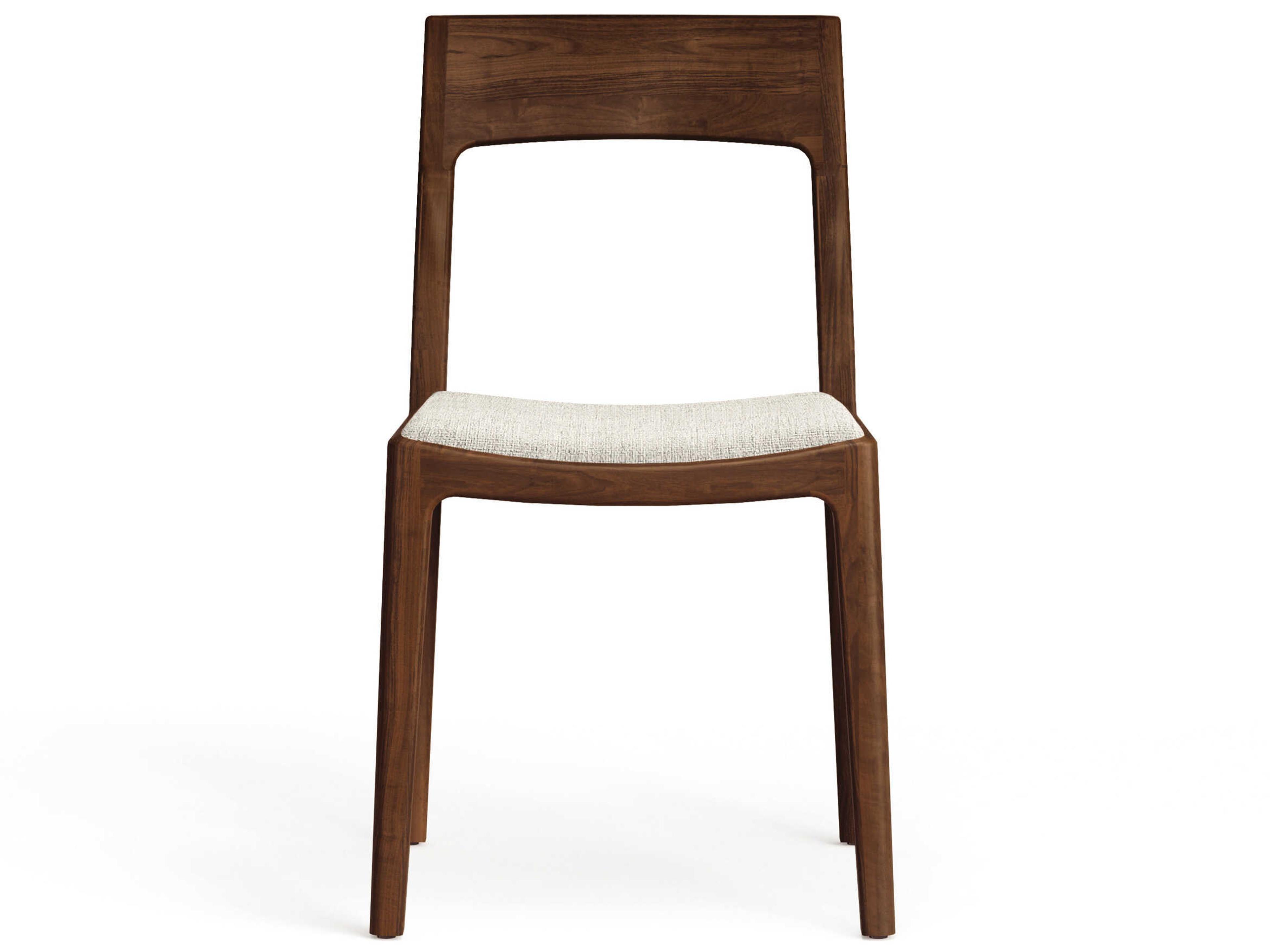 Copeland Lisse Solid Wood Brown Upholstered Armless Dining Chair