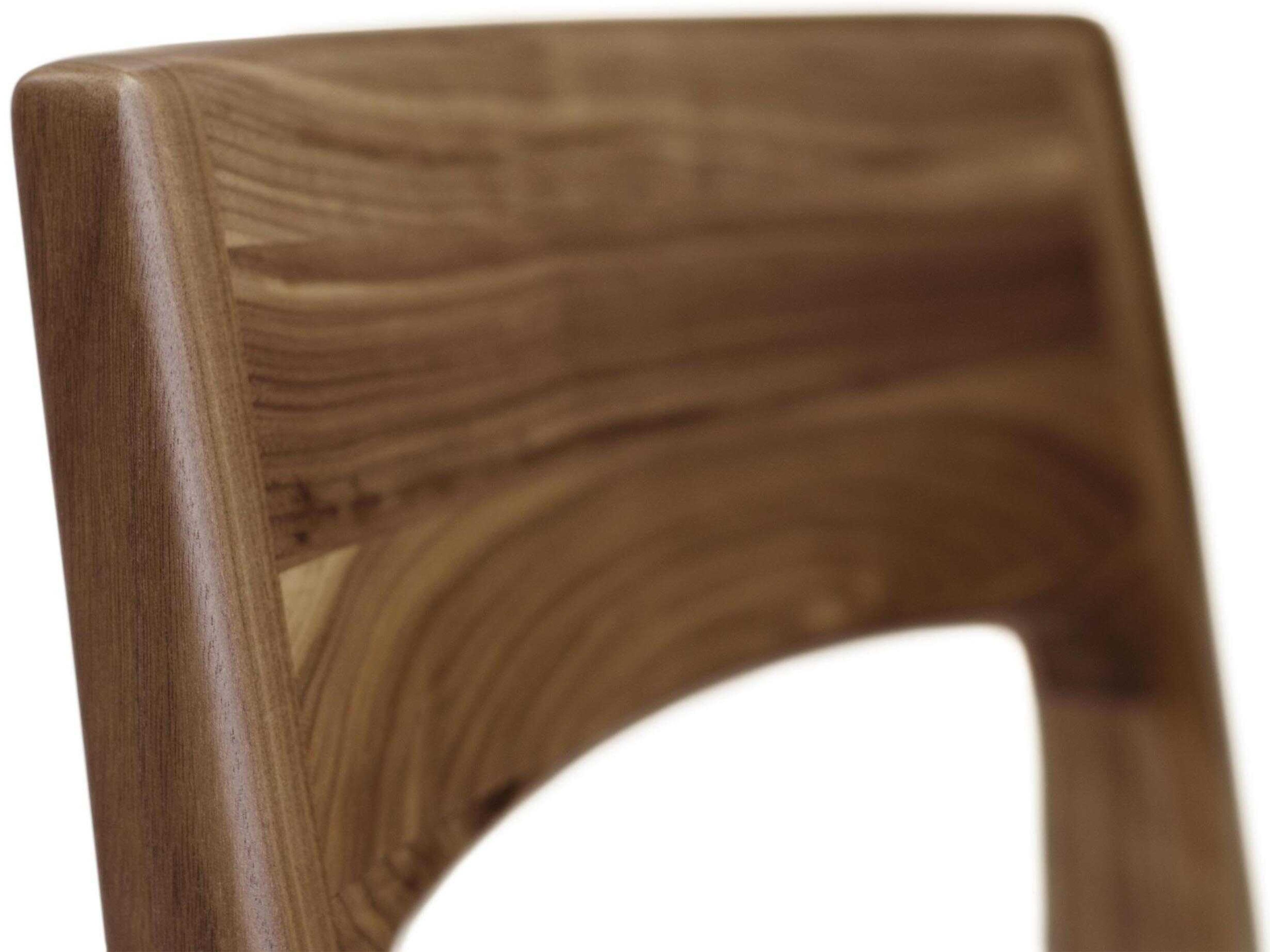 Copeland Lisse Solid Wood Brown Upholstered Armless Dining Chair