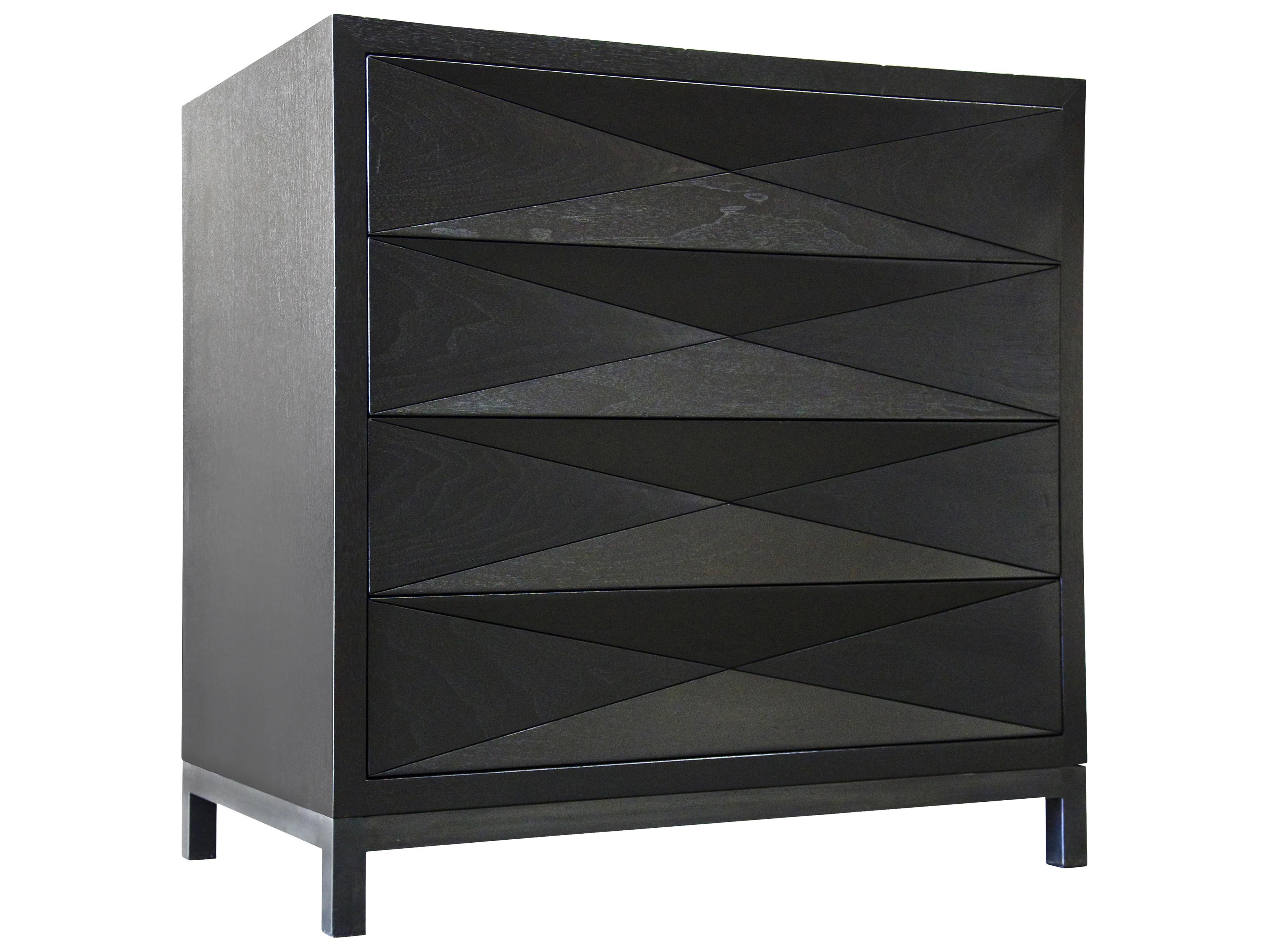 Diamante Walnut Wood Nightstand