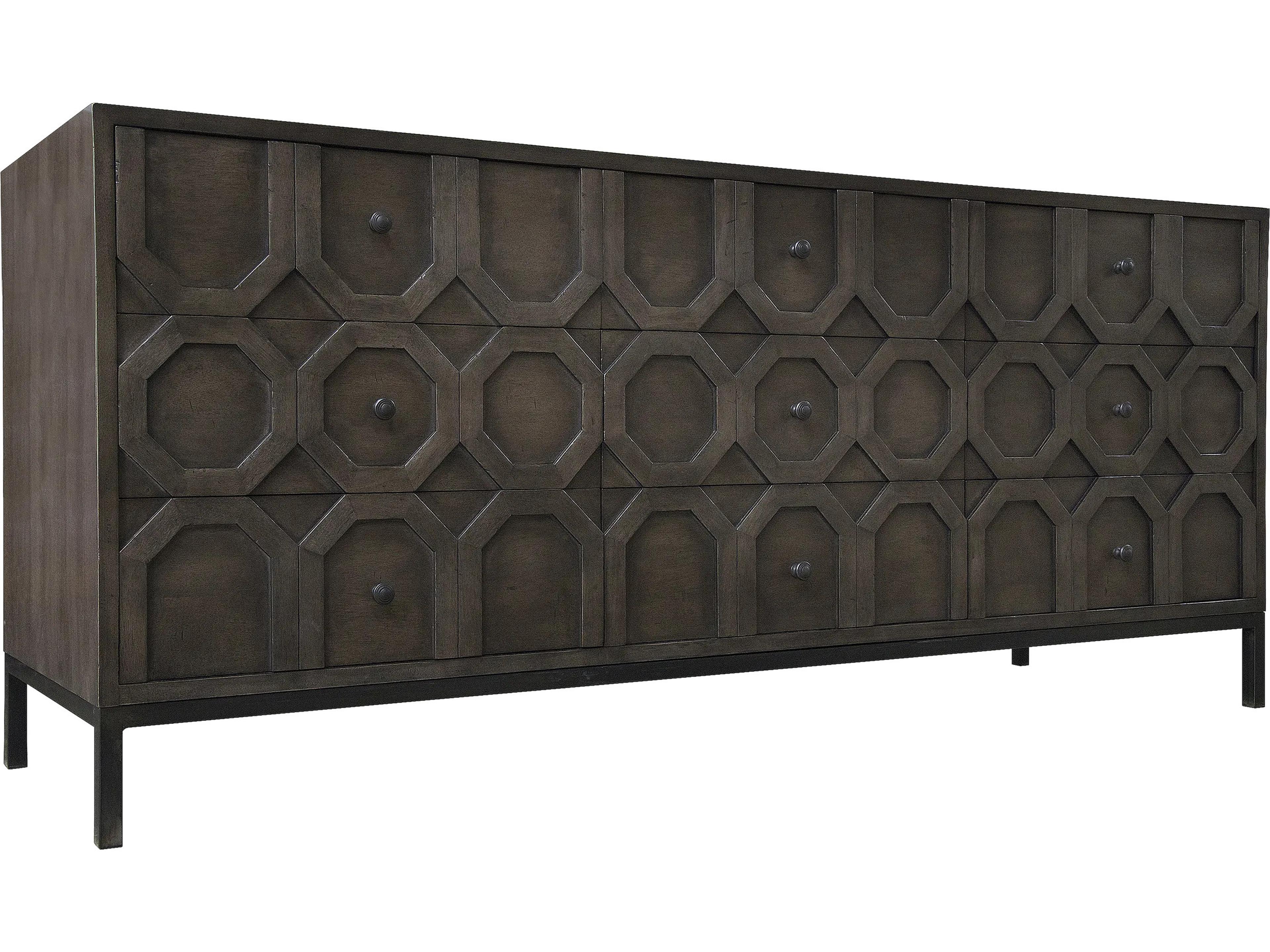 Hadley 74" Walnut Wood Sideboard