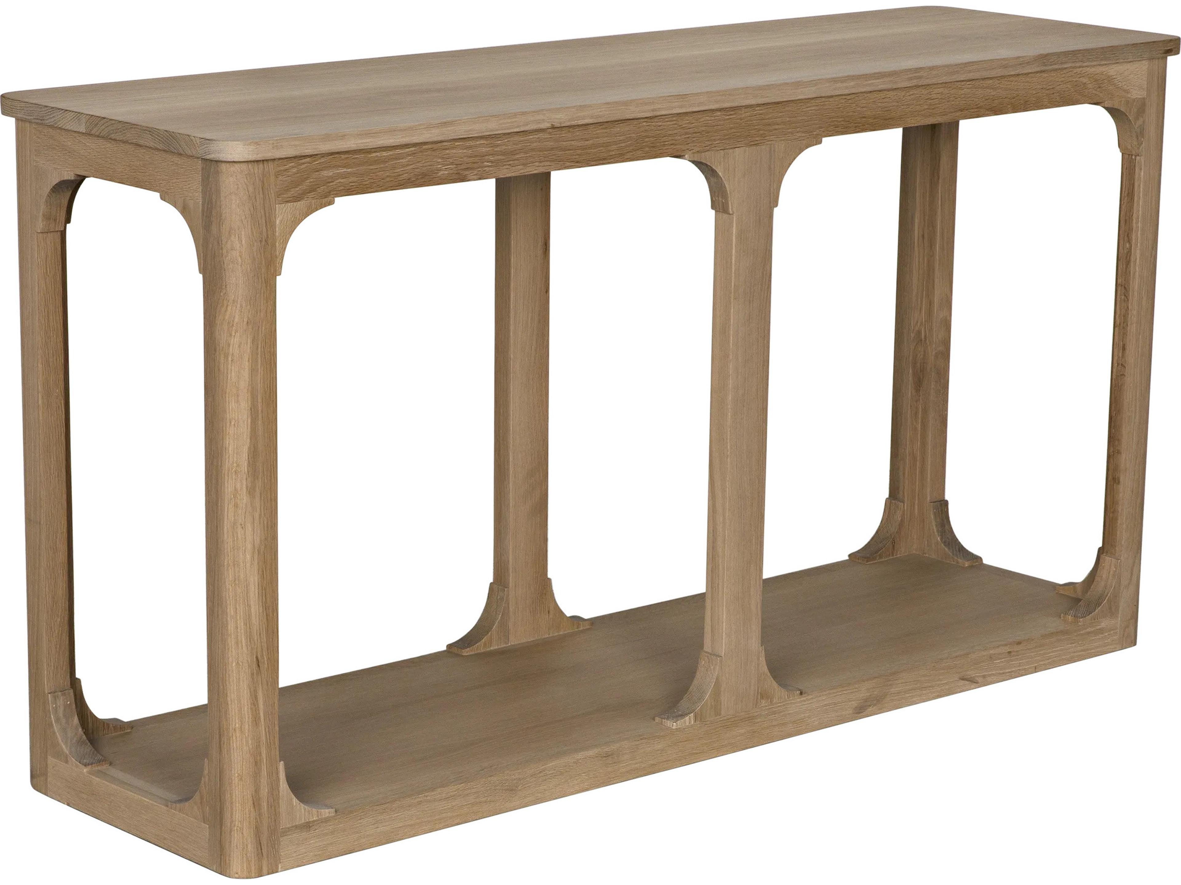 Gismo Rectangular Wood Natural Oak Console Table