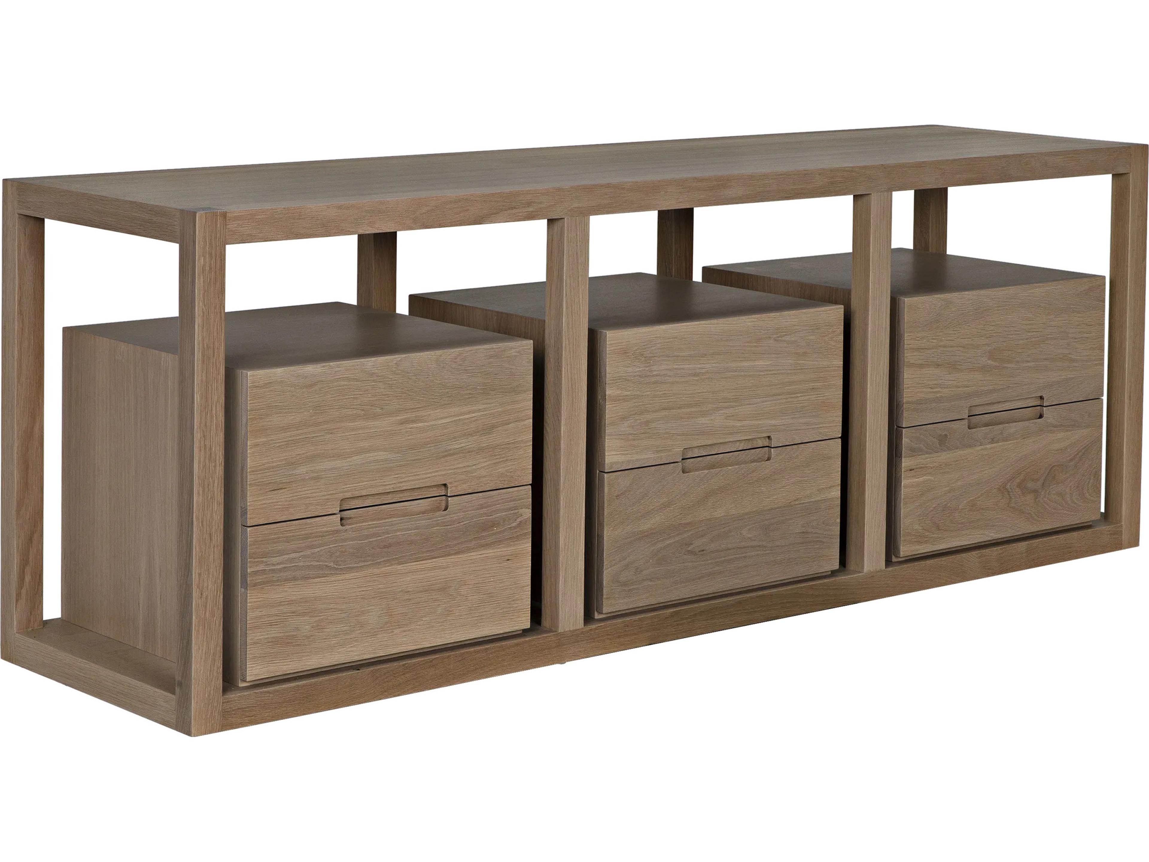 Grant Rectangular Wood Natural Oak Console Table