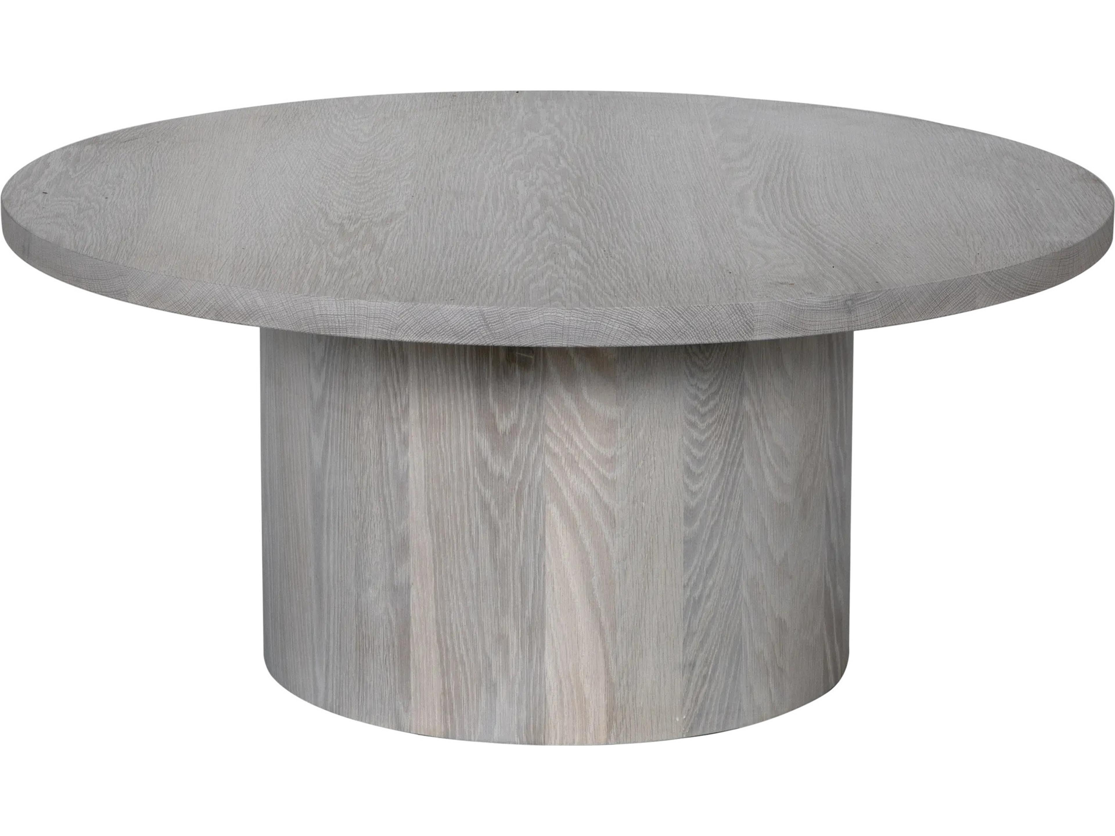 Big Sur Round Wood Natural Oak Coffee Table