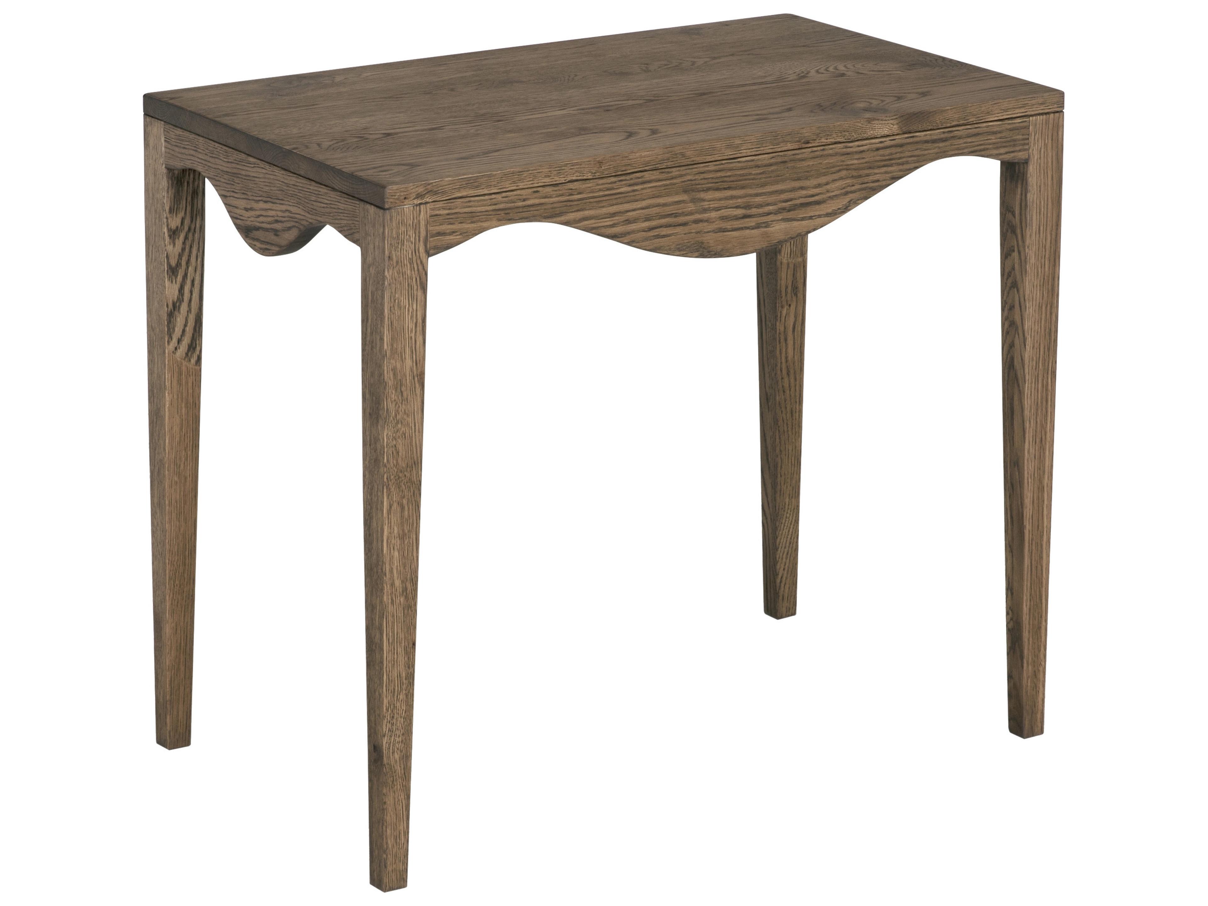Elaine Rectangular Wood Whiskey End Table