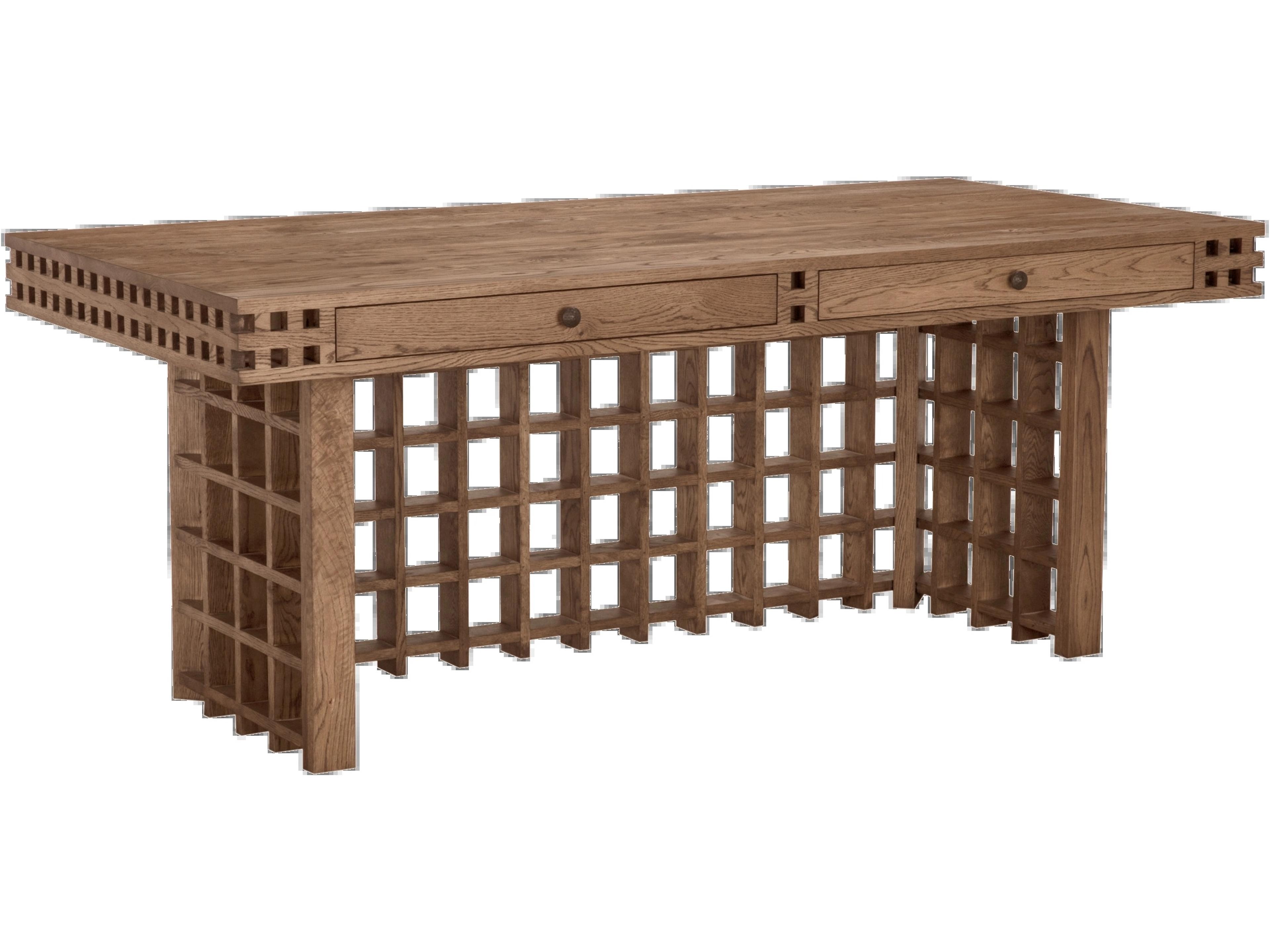 Rubilks Chai Brown Oak Wood Executive Desk