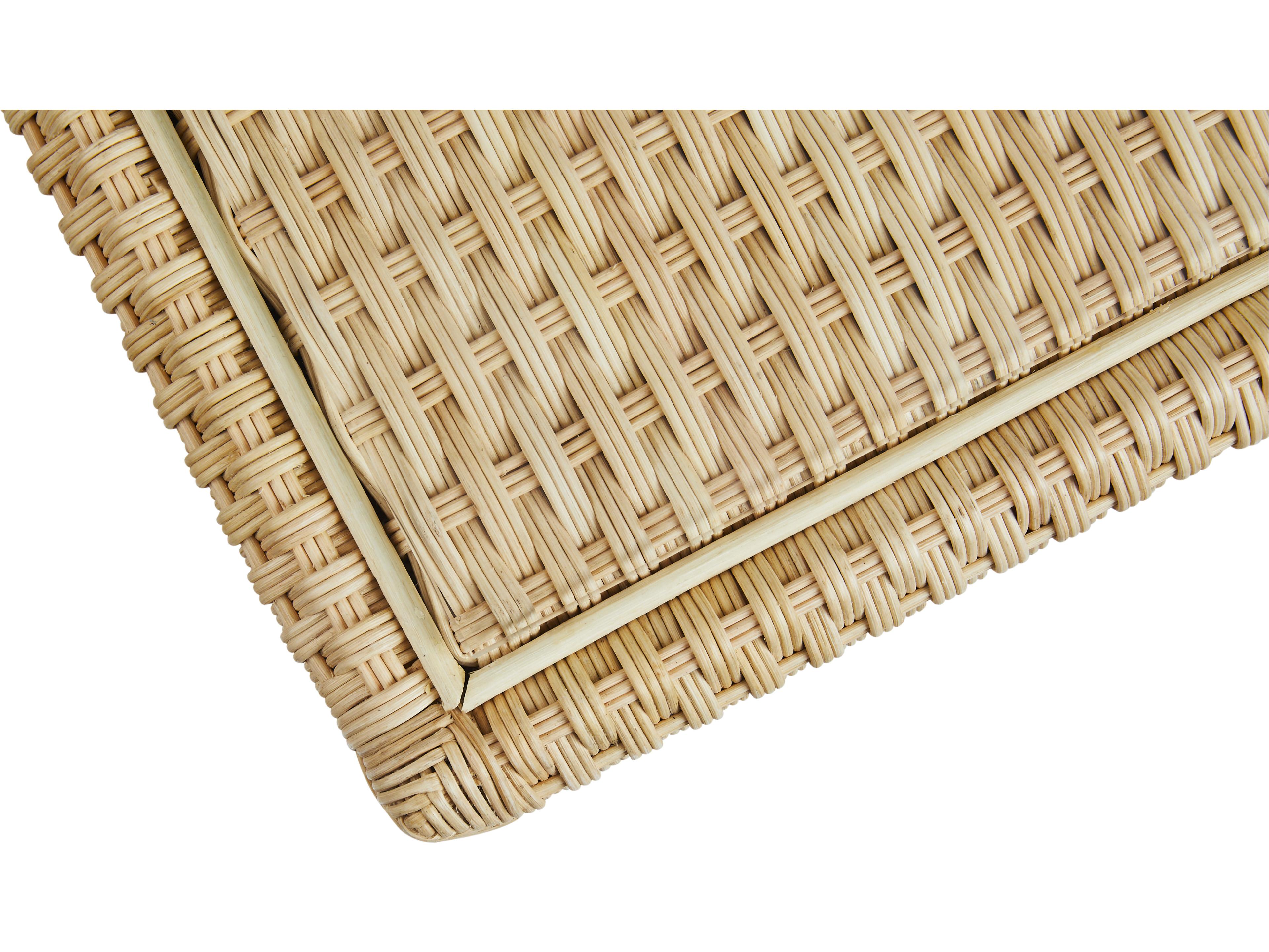 Chelsea House Amanda Lindroth Rectangular Glass Natural End Table