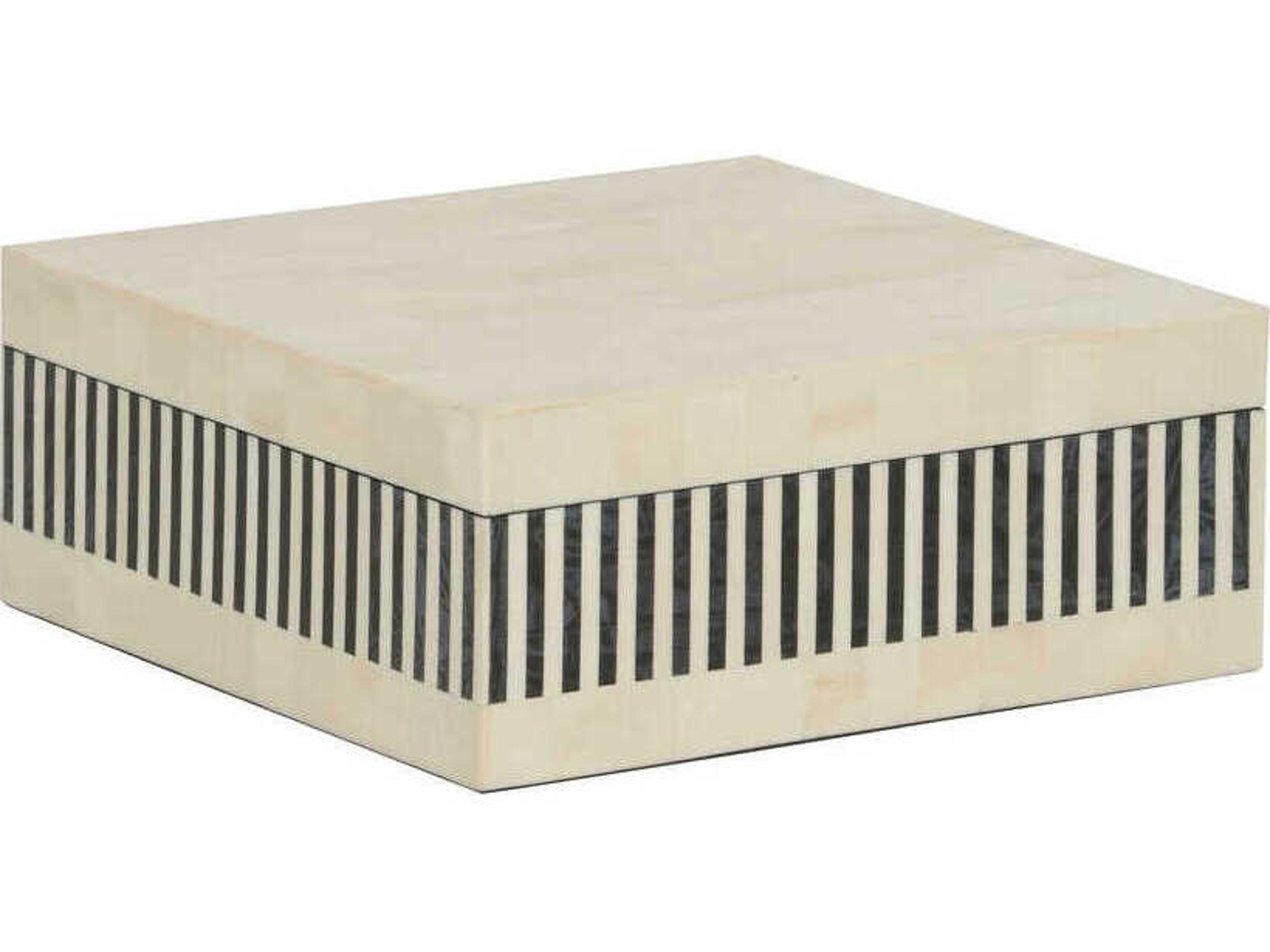 Chelsea House Howell Natural Black White Storage Box