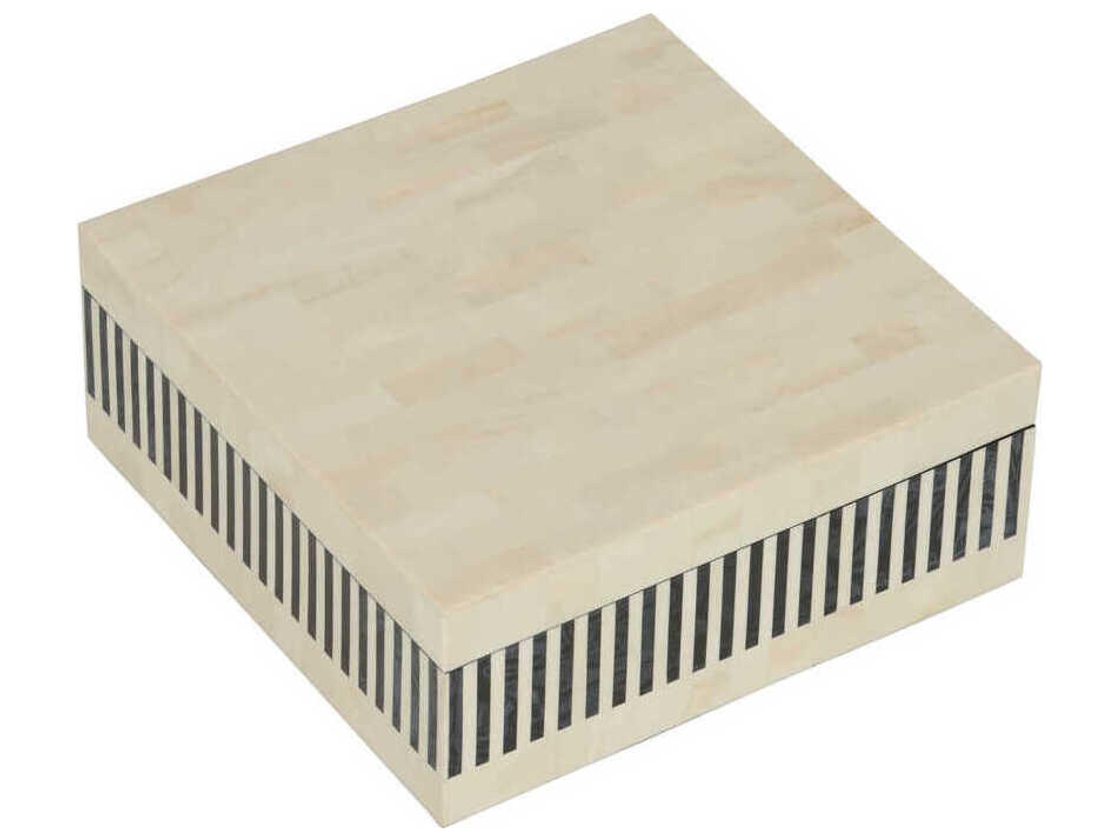 Chelsea House Howell Natural Black White Storage Box