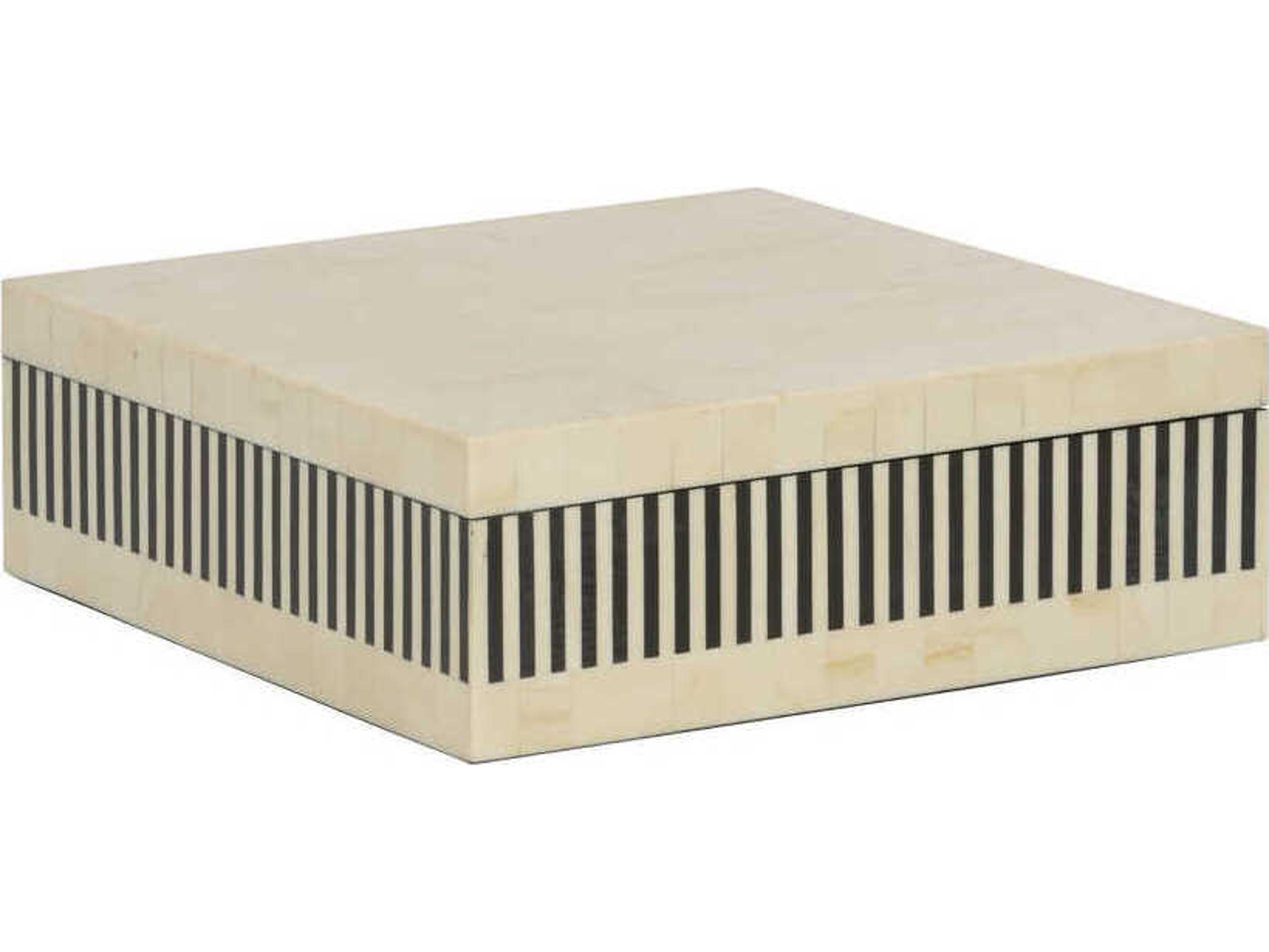 Chelsea House Howell Natural Black White Storage Box