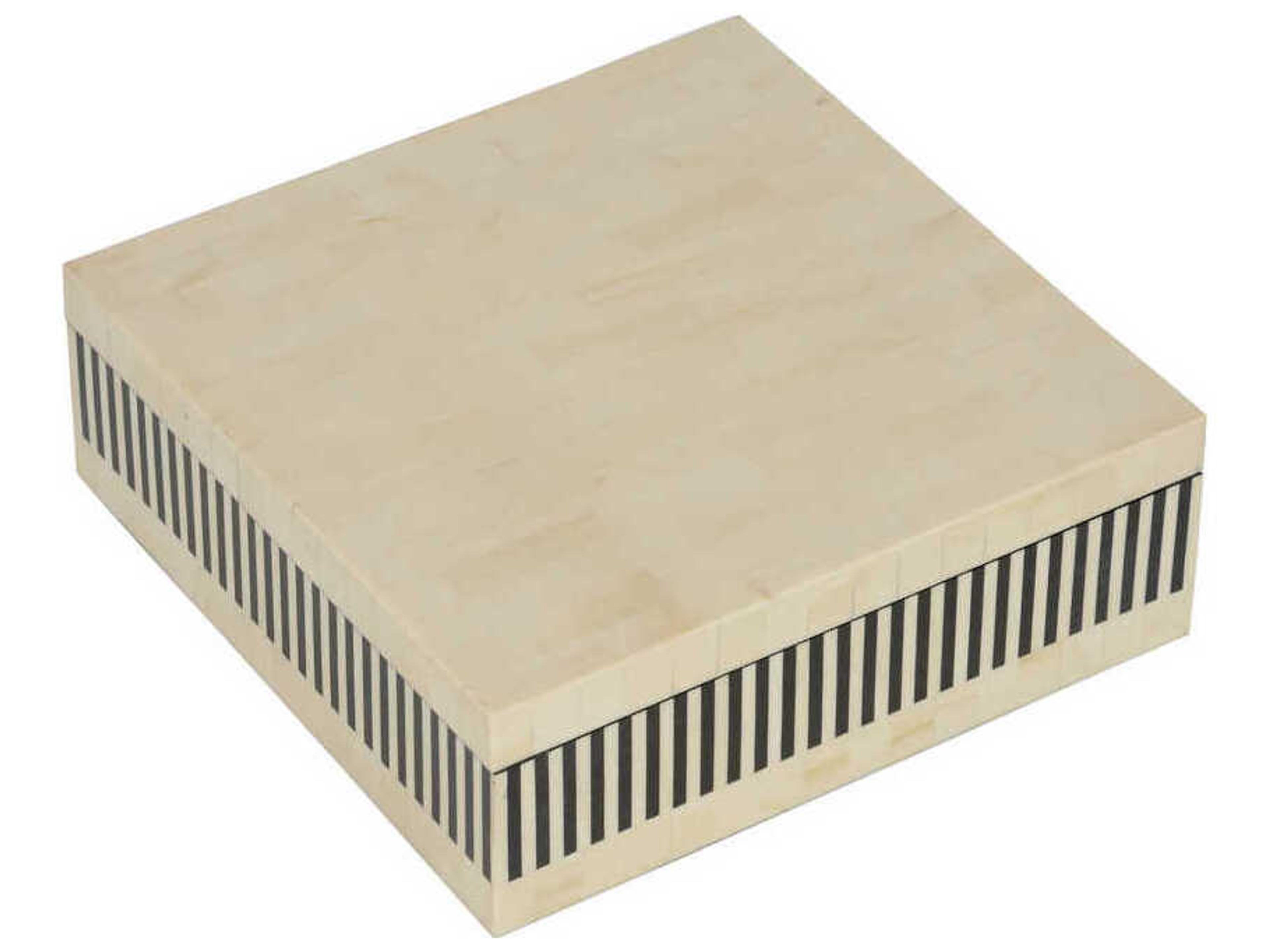 Chelsea House Howell Natural Black White Storage Box