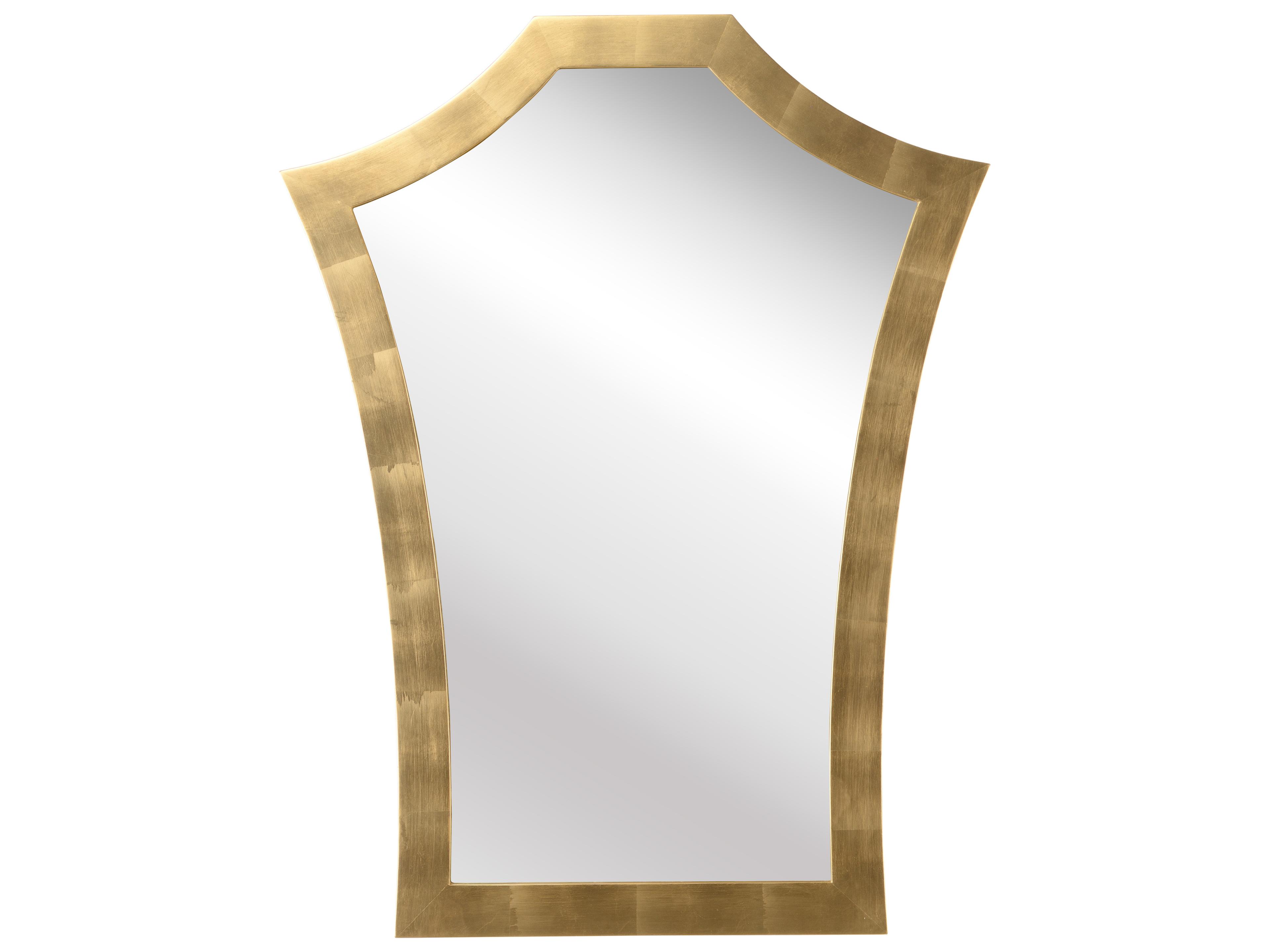 Elizabeth Wicker Serafina White Cream Gold Wall Mirror