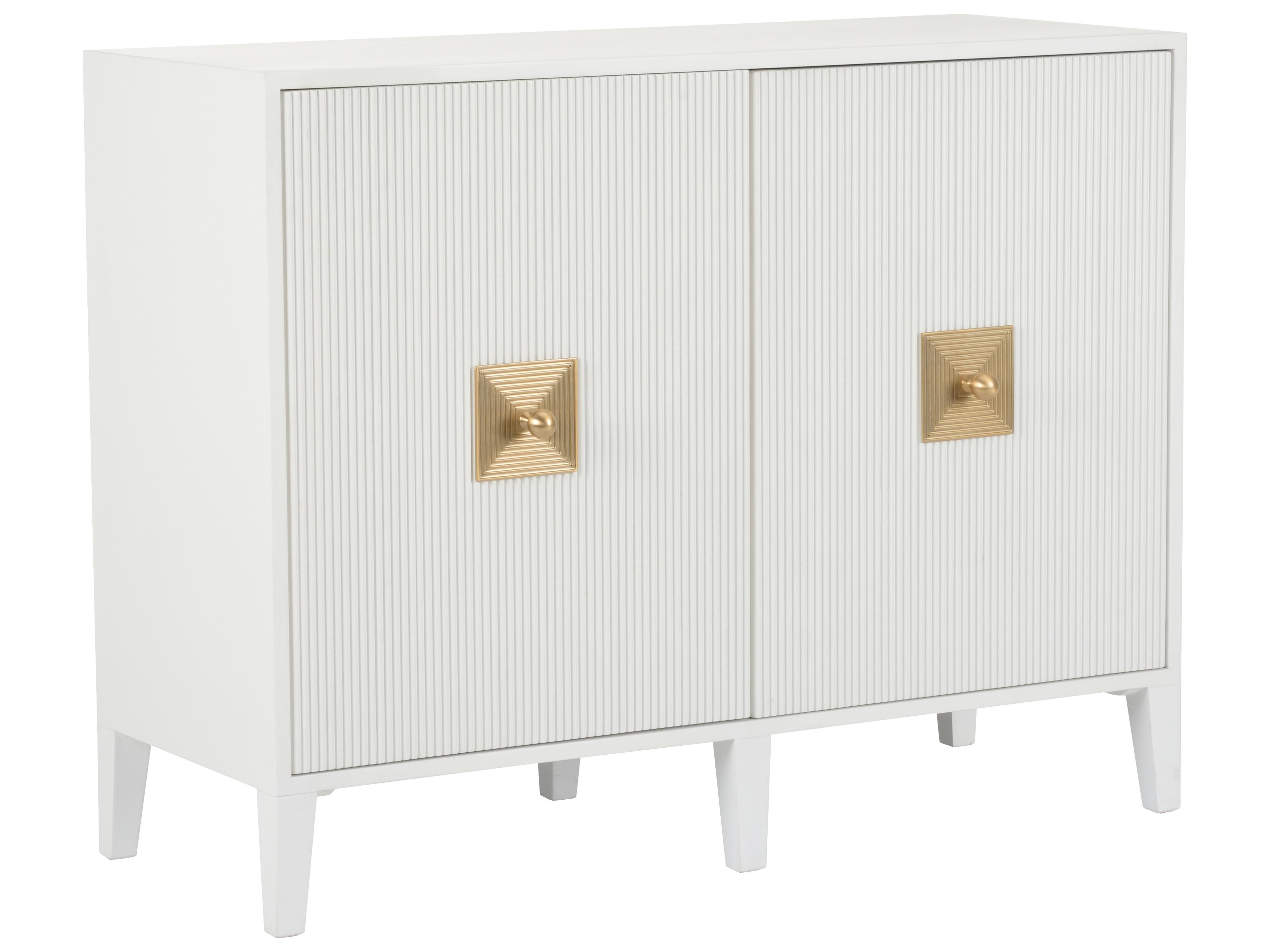 Elizabeth Wicker White Cream Accent Chest