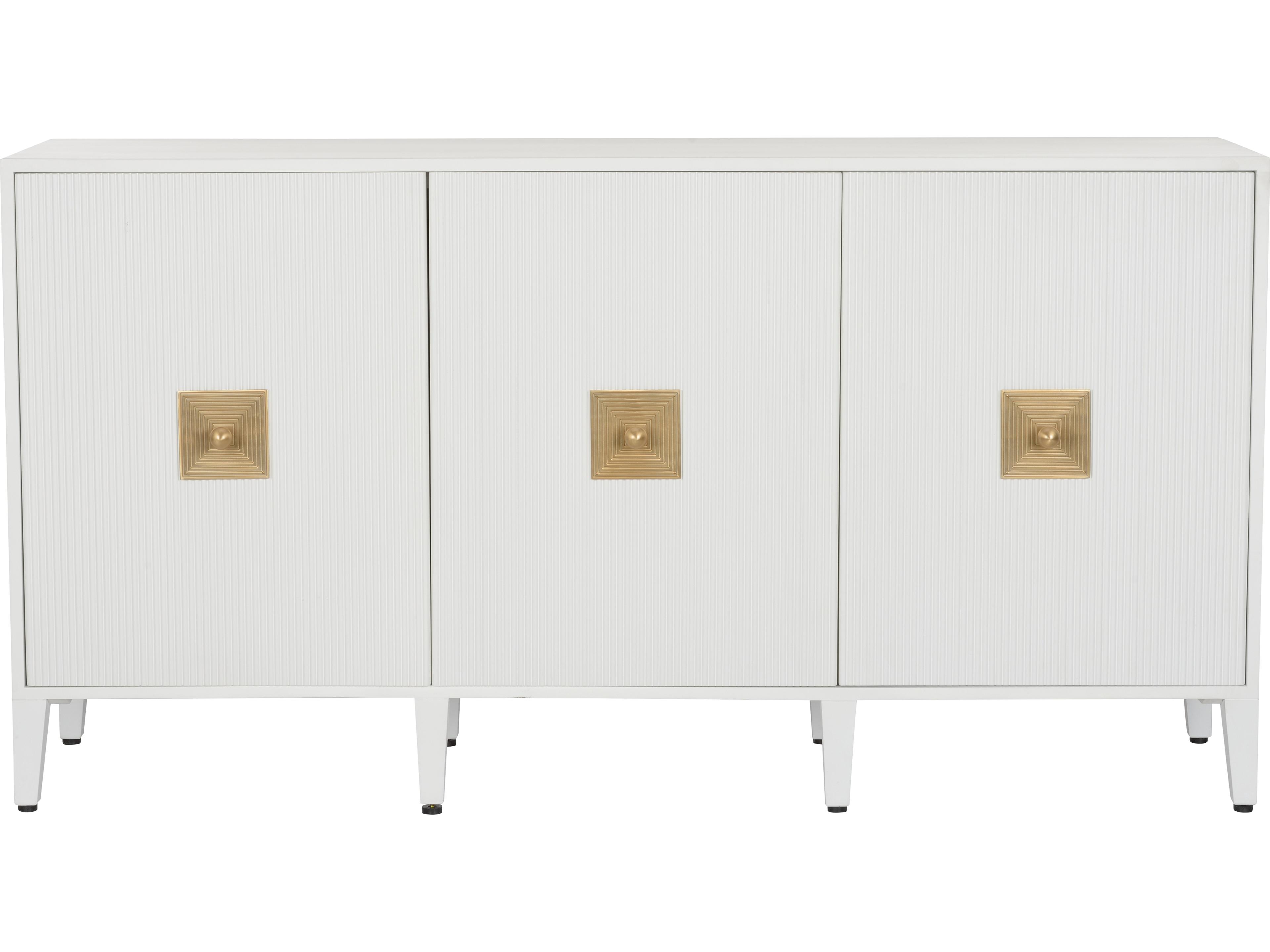 Chelsea House Elizabeth Wicker 69" White Cream Sideboard