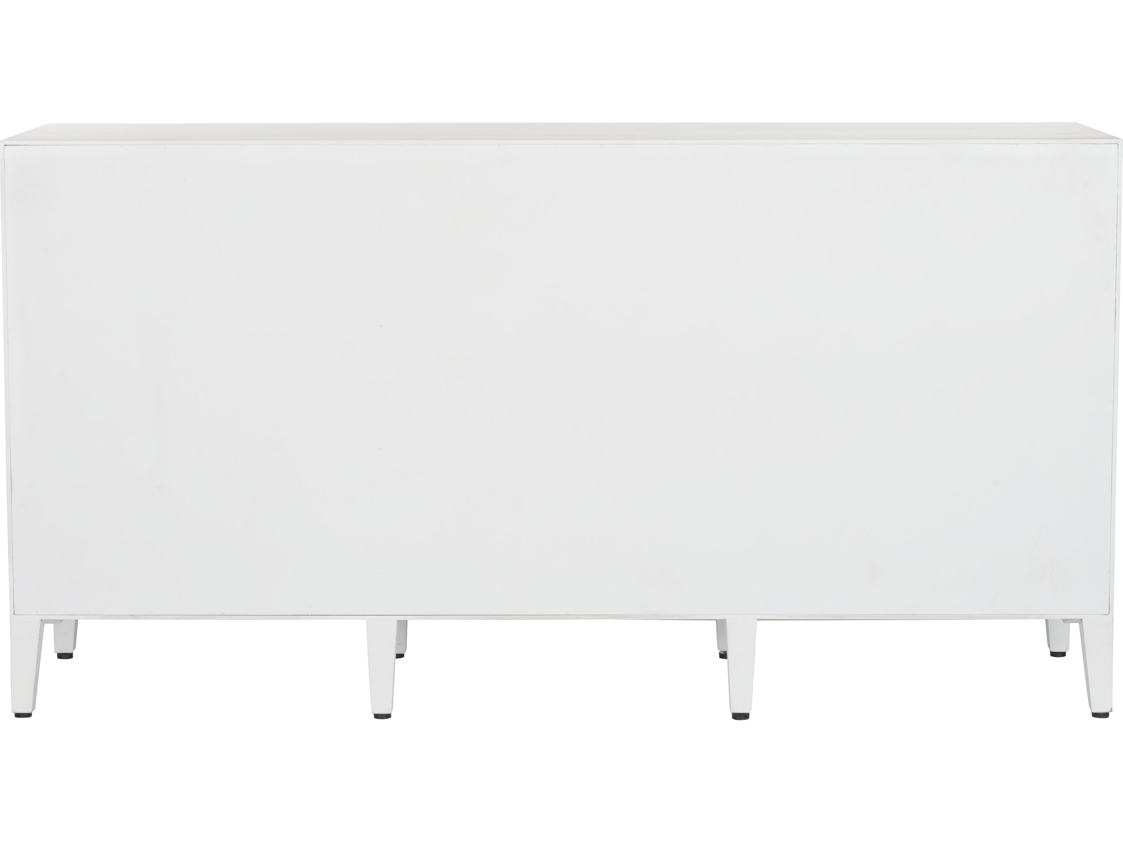 Chelsea House Elizabeth Wicker 69" White Cream Sideboard