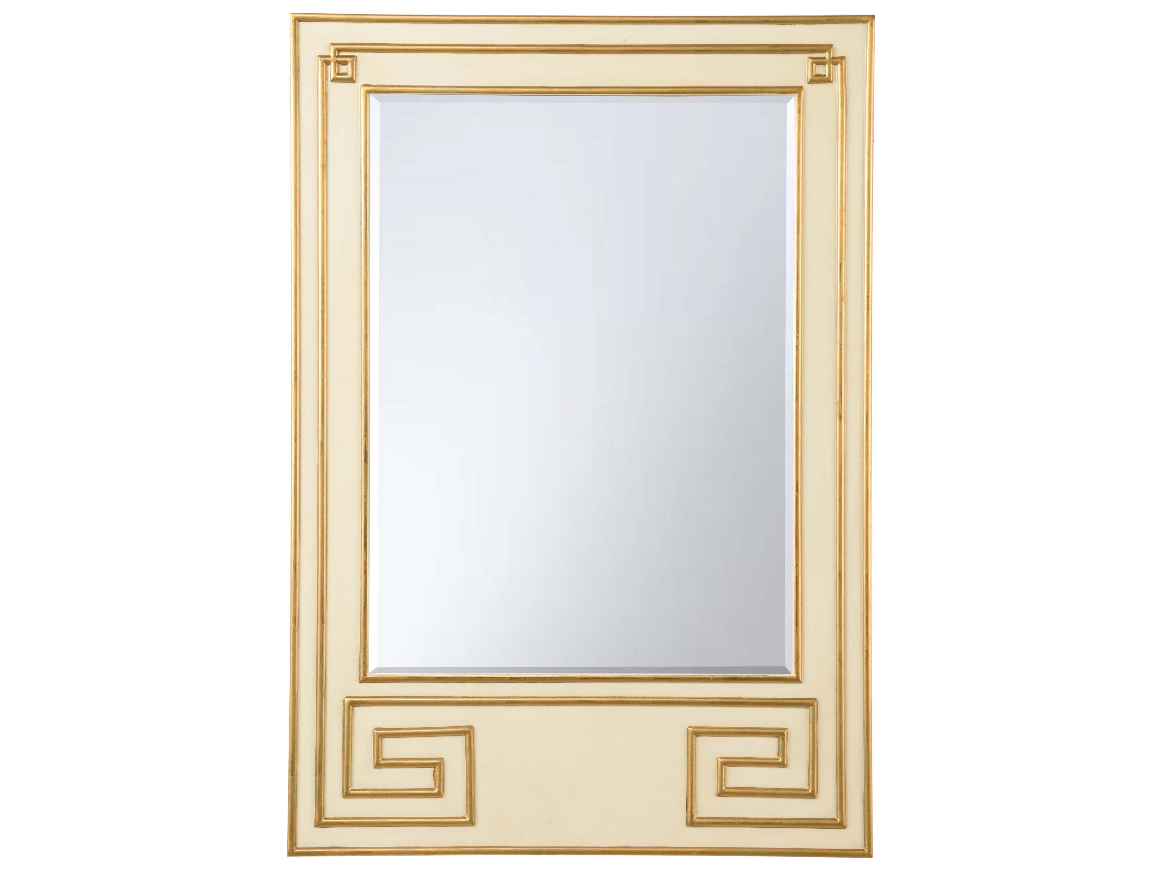 Bradshaw Orrell Greek Hall Brown White Cream Gold Wall Mirror Rectangular