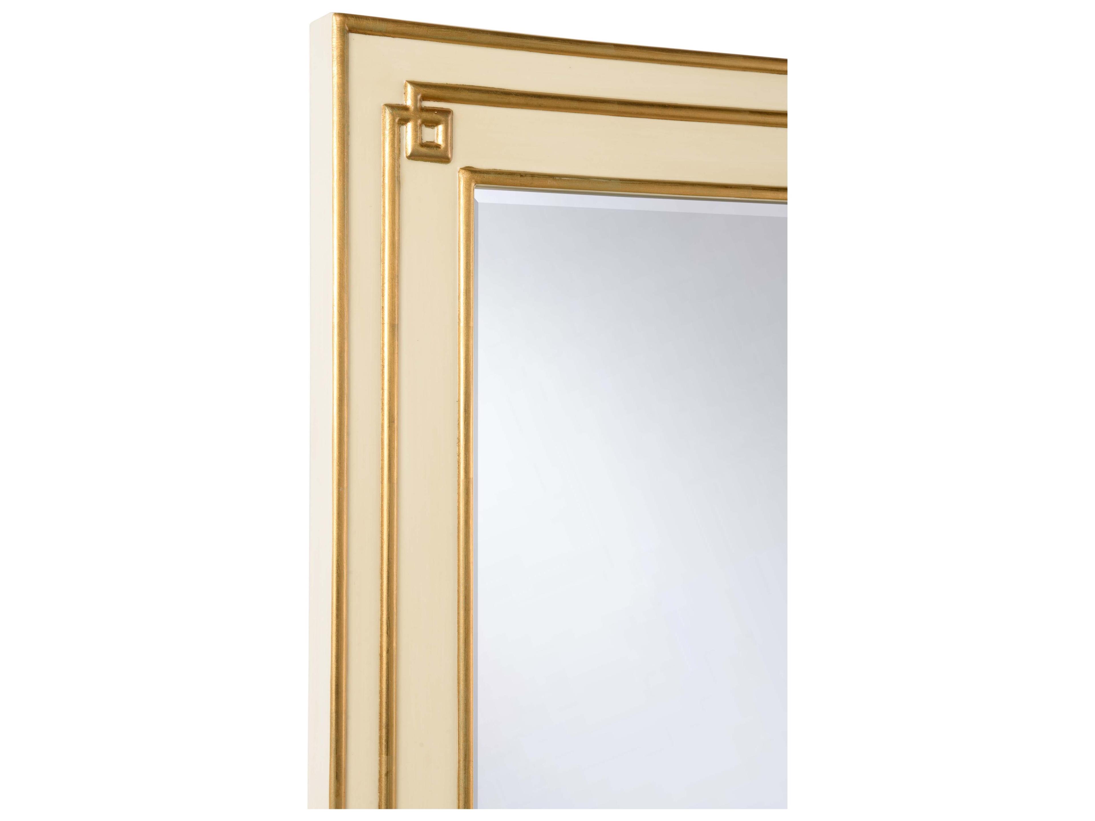 Chelsea House Bradshaw Orrell Greek Hall Brown White Cream Gold Wall Mirror Rectangular