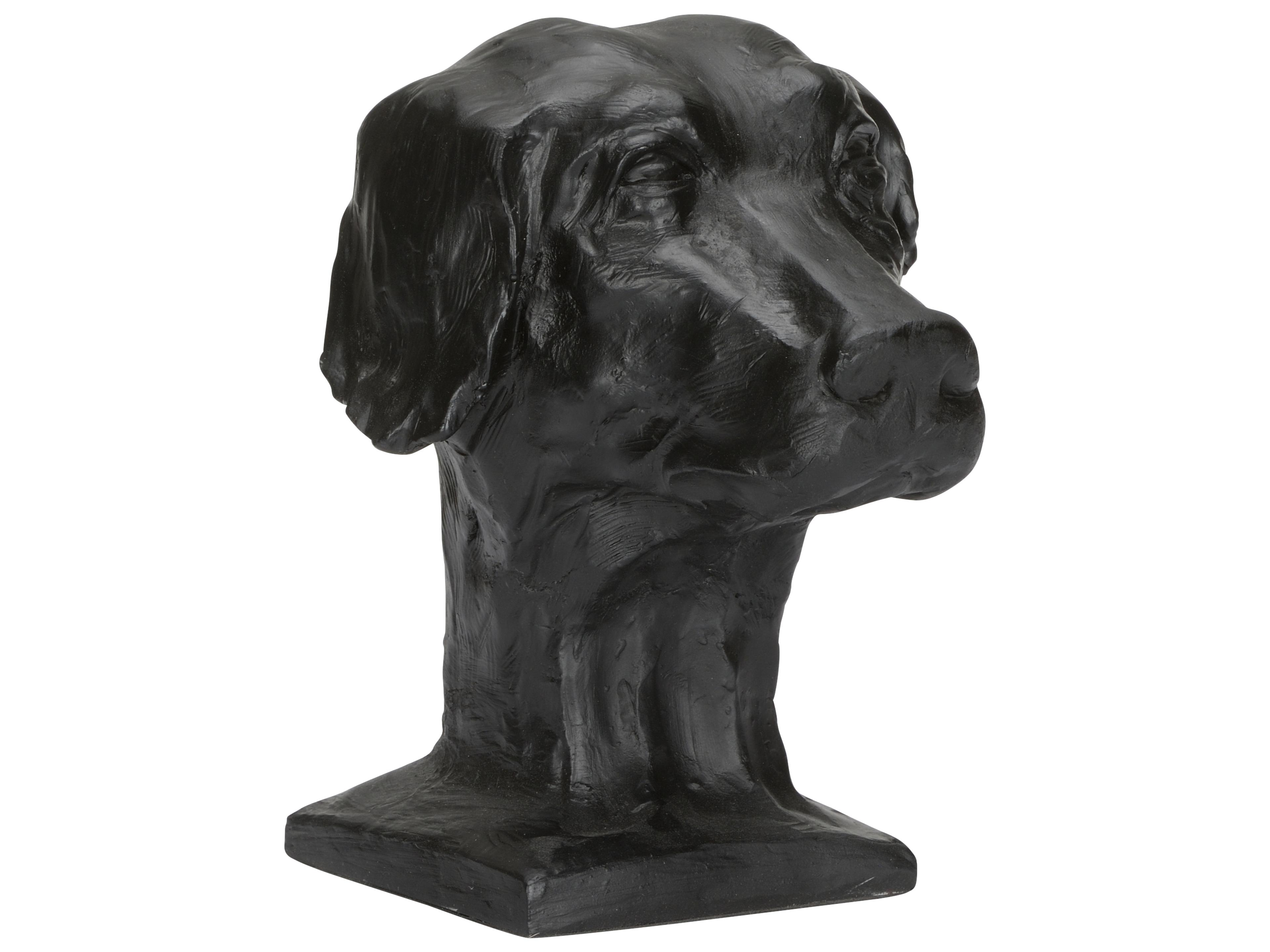 Chelsea House Bill Cain Dog White Cream Black Sculpture
