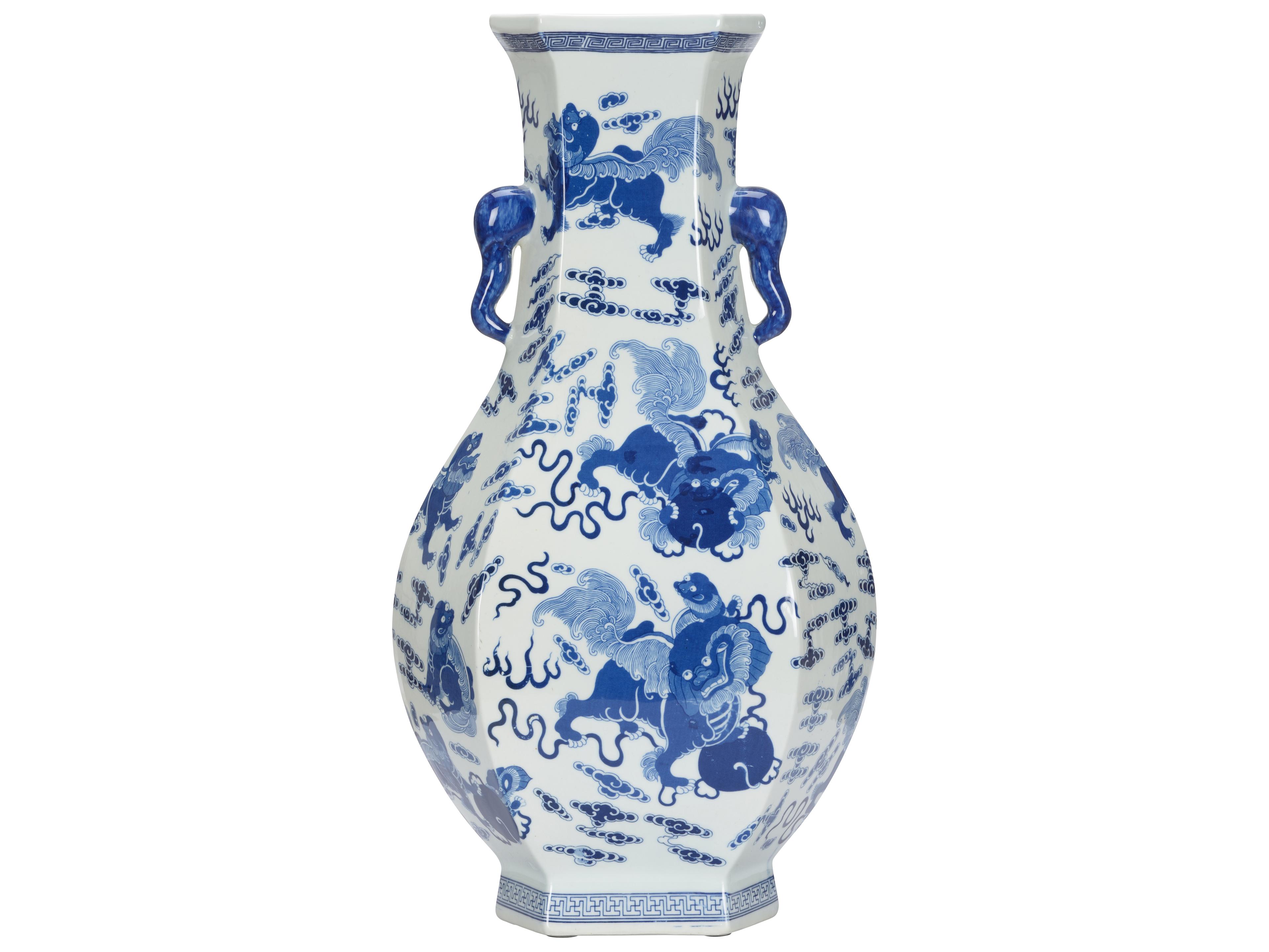 Chelsea House Misc Shi Blue White Cream Vase