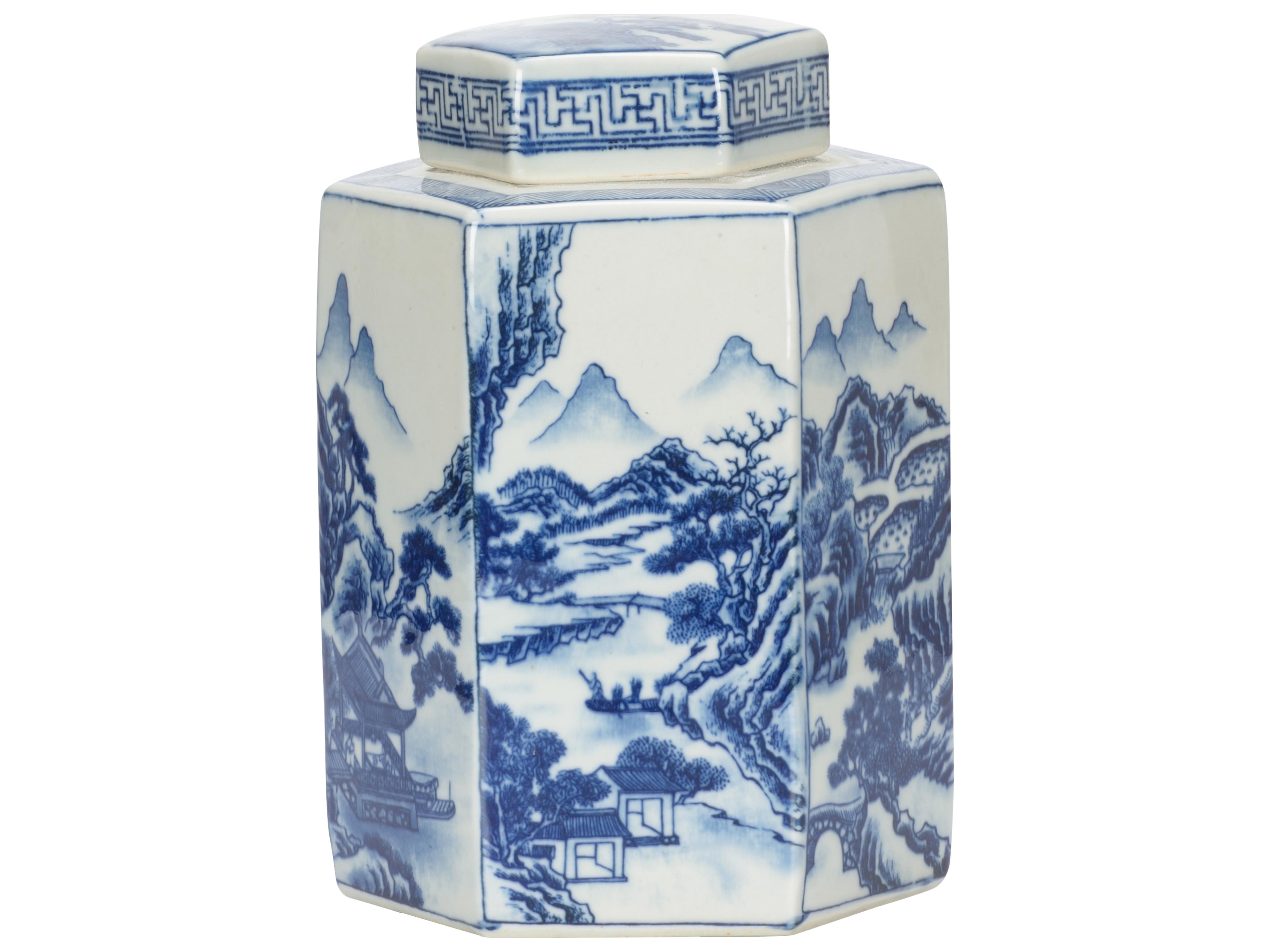 Chelsea House Misc Shan Ginger Blue White Cream Vase