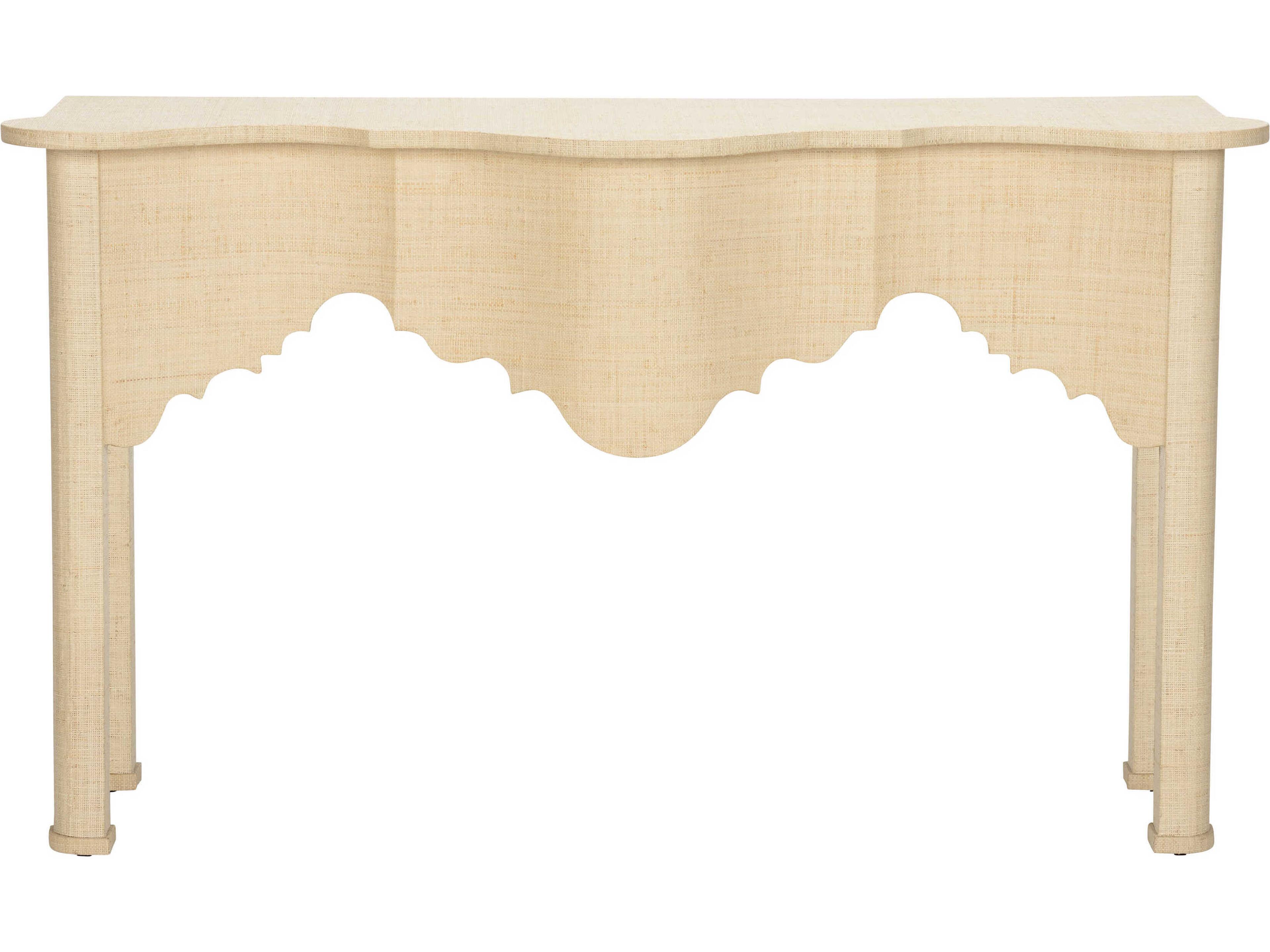 Chelsea House Jamie Merida Rattan Natural Kensington Console Table