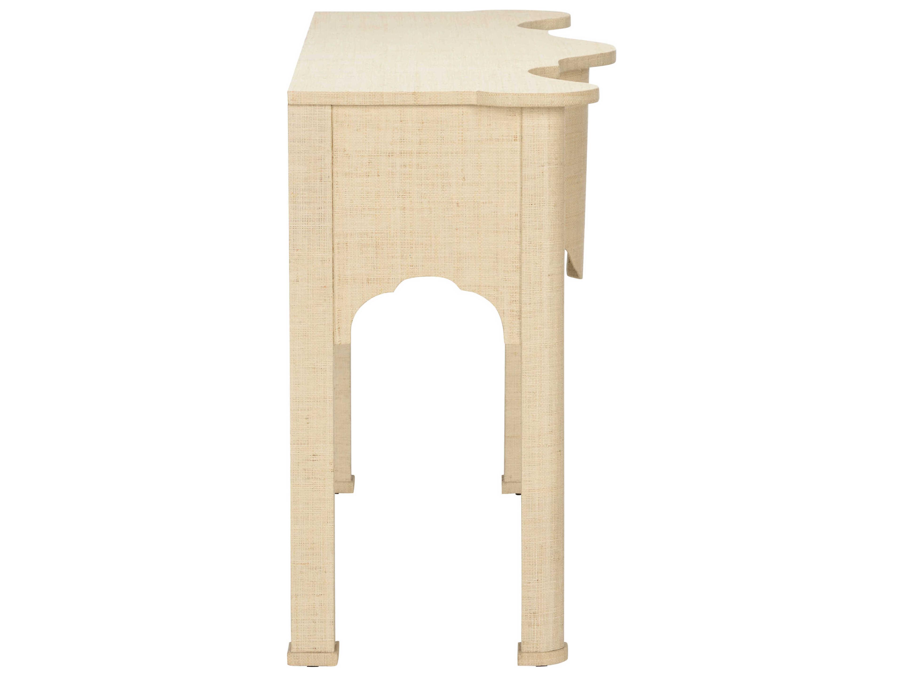 Chelsea House Jamie Merida Rattan Natural Kensington Console Table