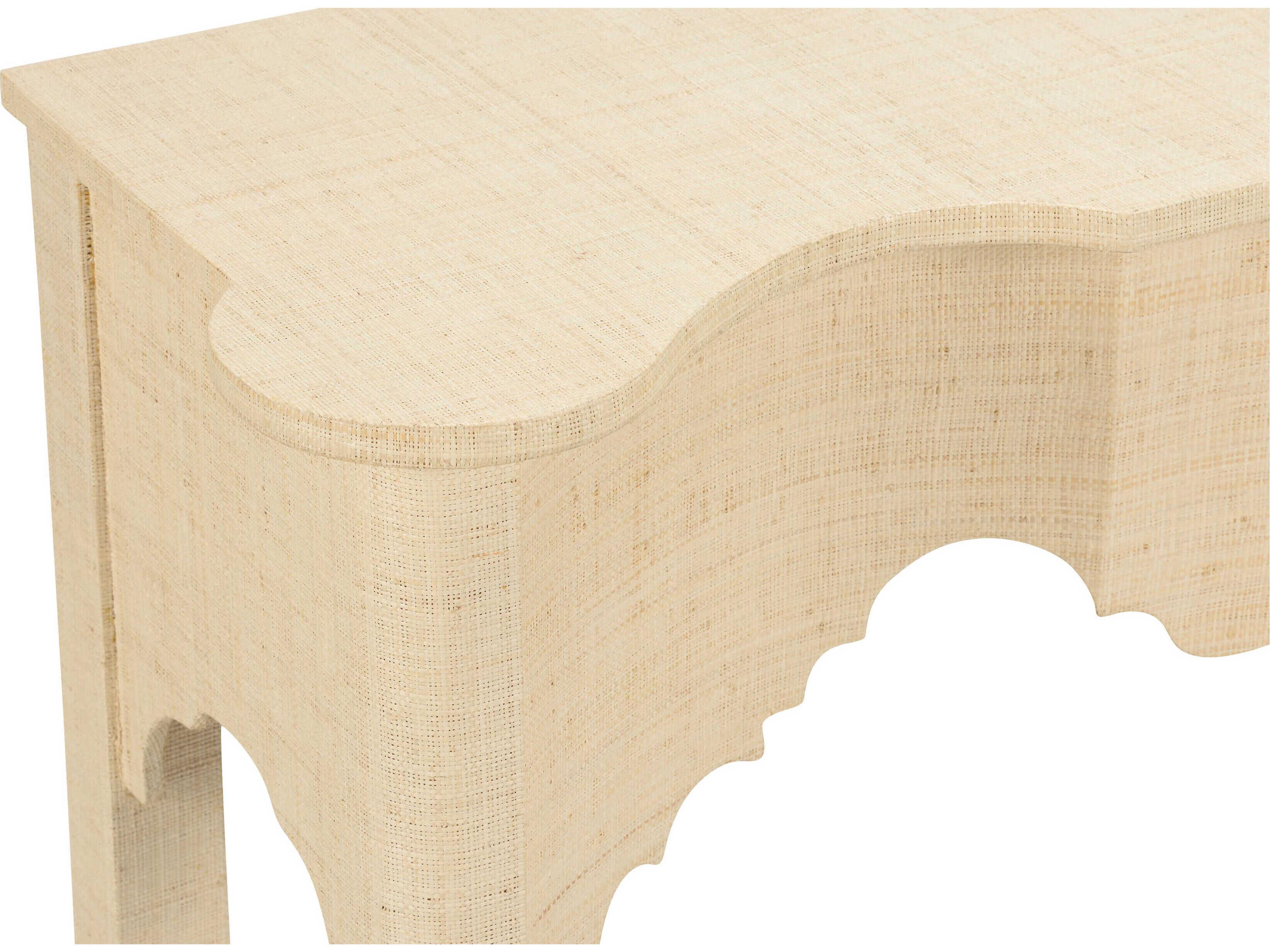 Chelsea House Jamie Merida Rattan Natural Kensington Console Table