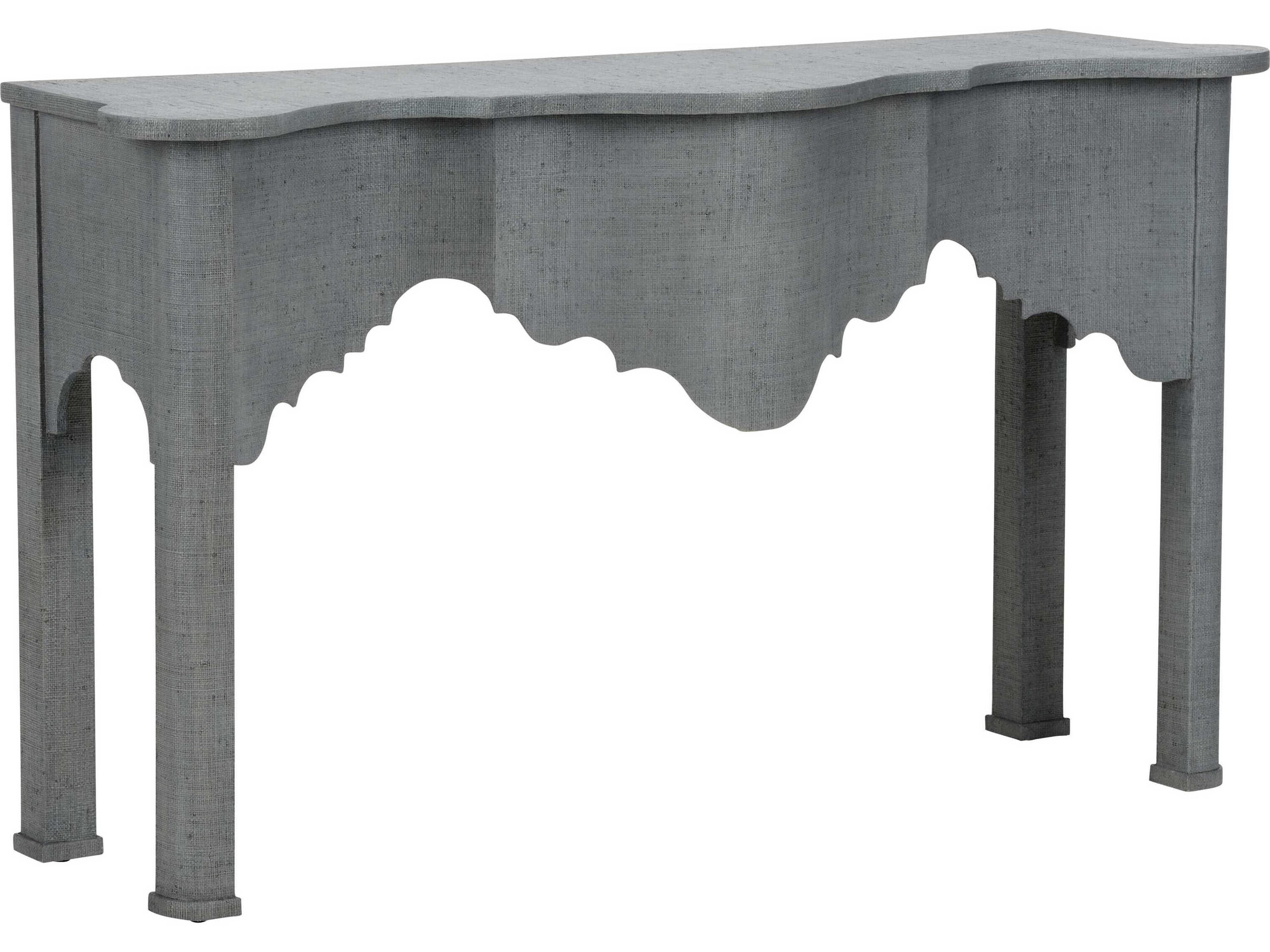 Jamie Merida Rattan Blue Kensington Console Table