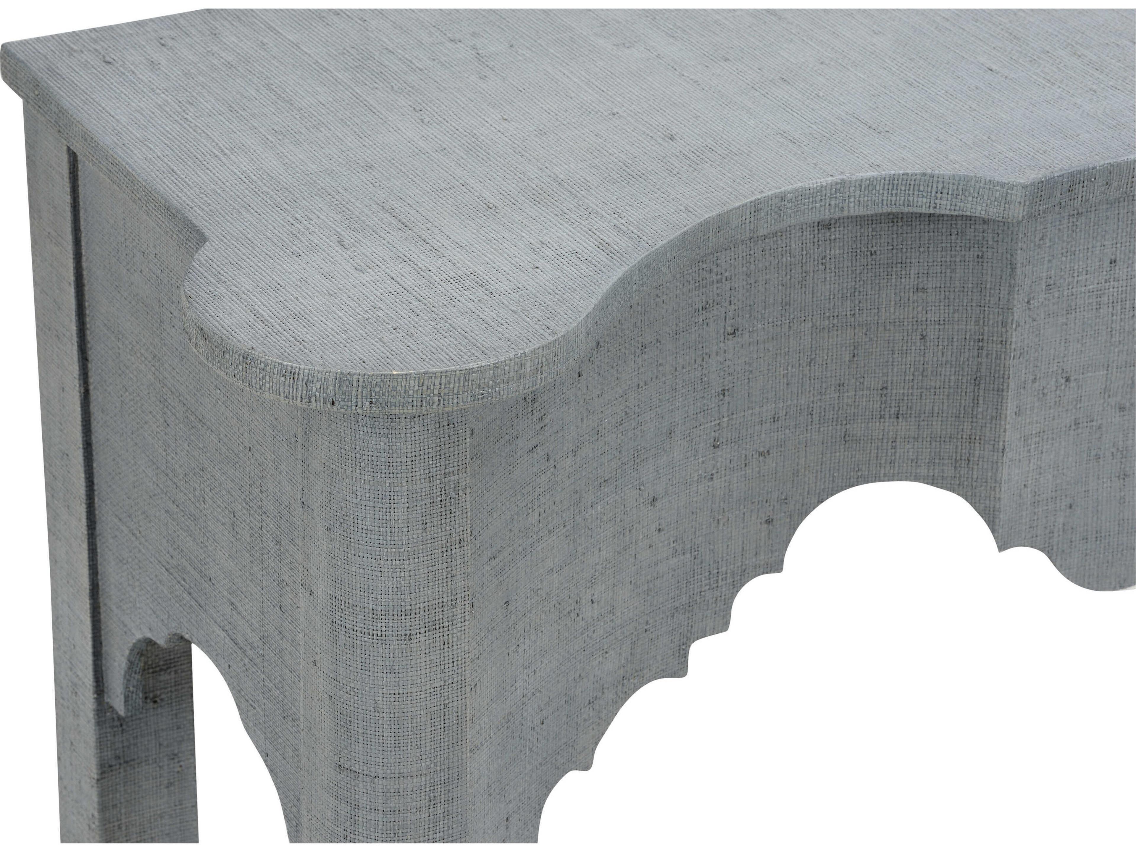 Chelsea House Jamie Merida Rattan Blue Kensington Console Table