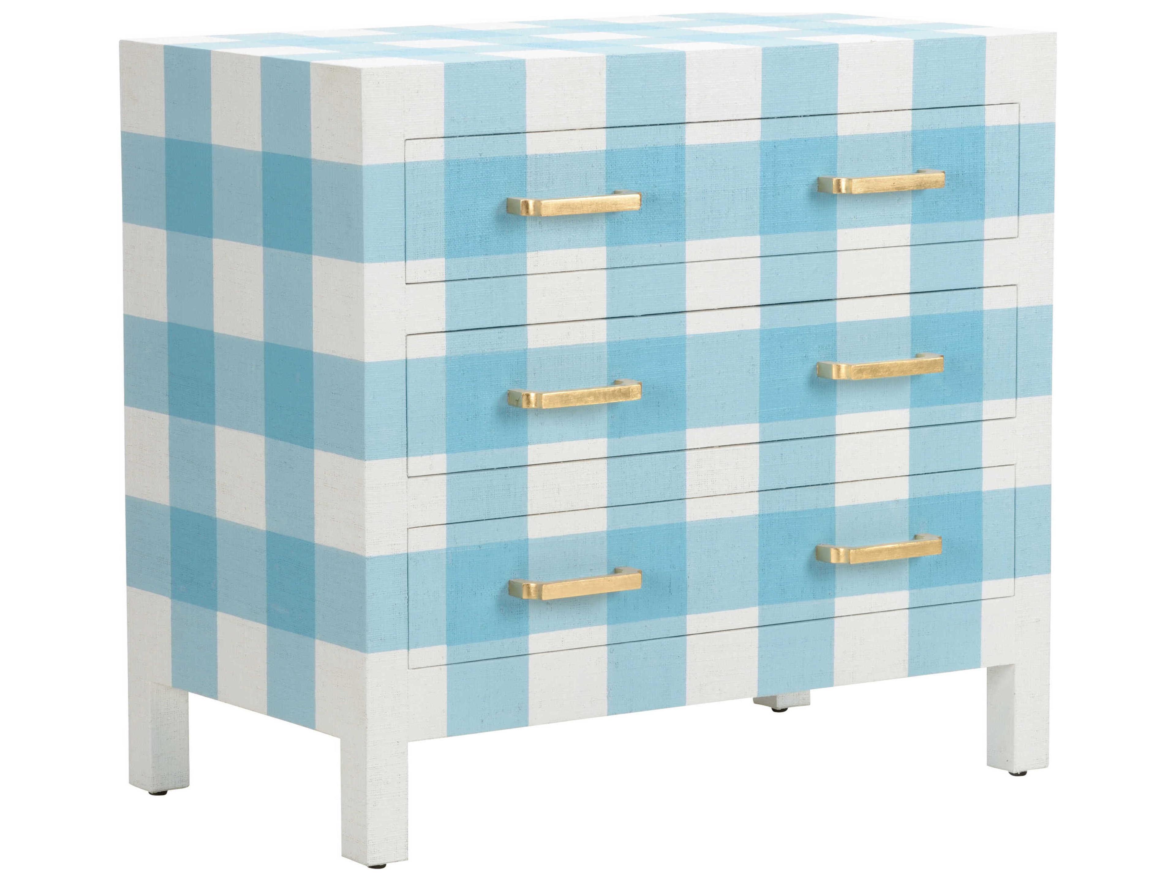 Jamie Merida Gracious White Blue Accent Chest