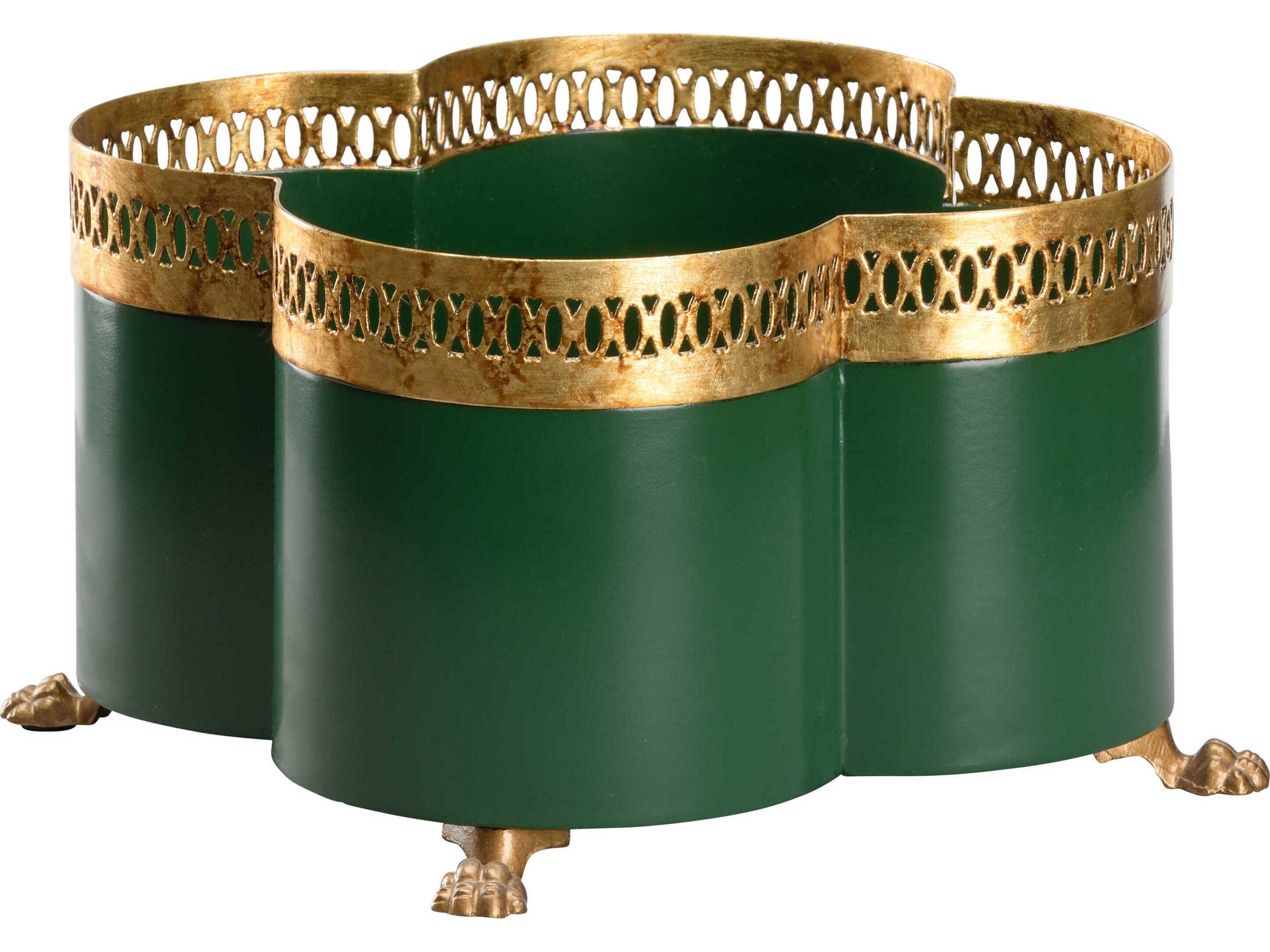 Tracery Green Cachepot