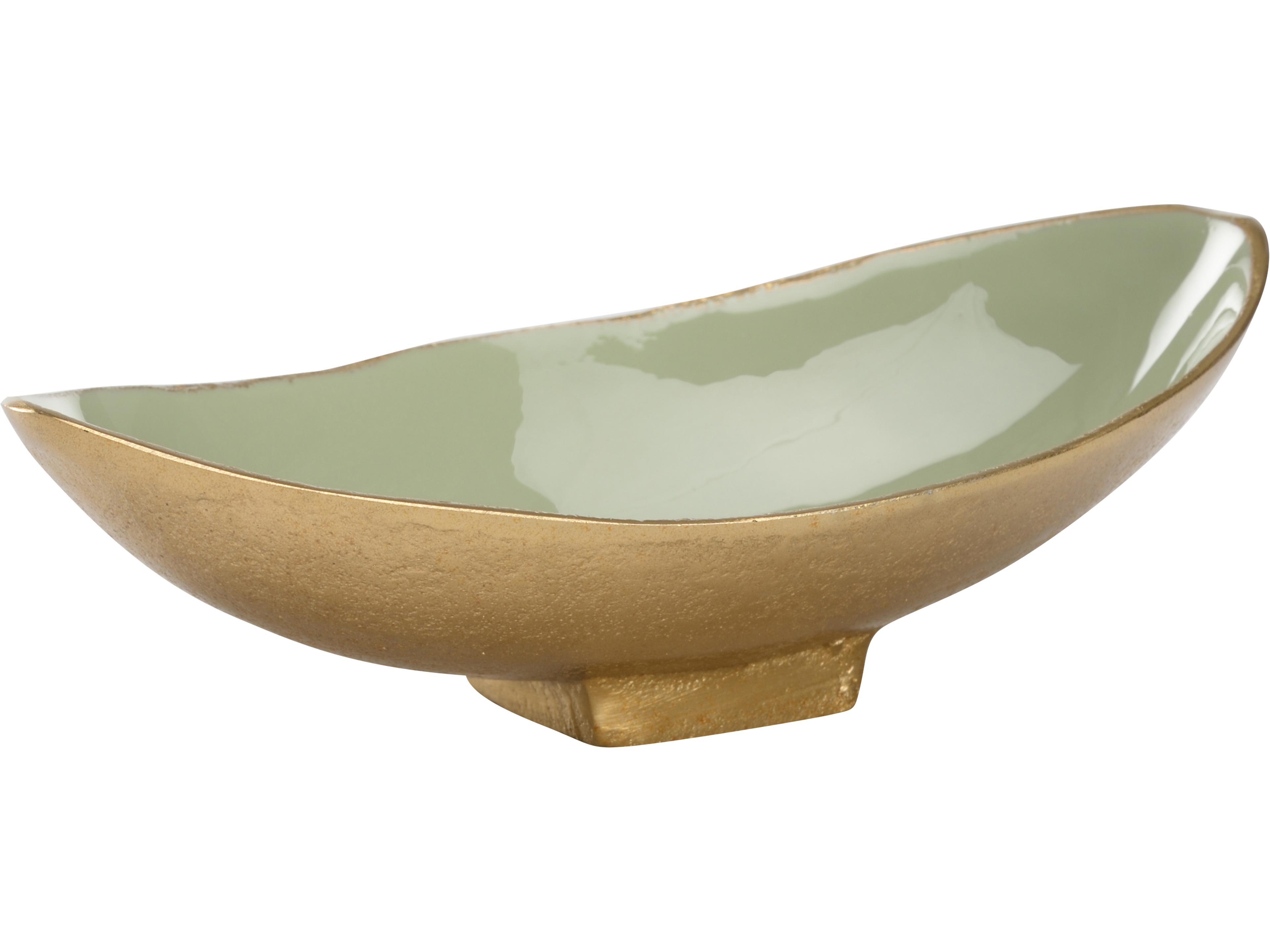 Misc Gray Green Gold Decorative Plate