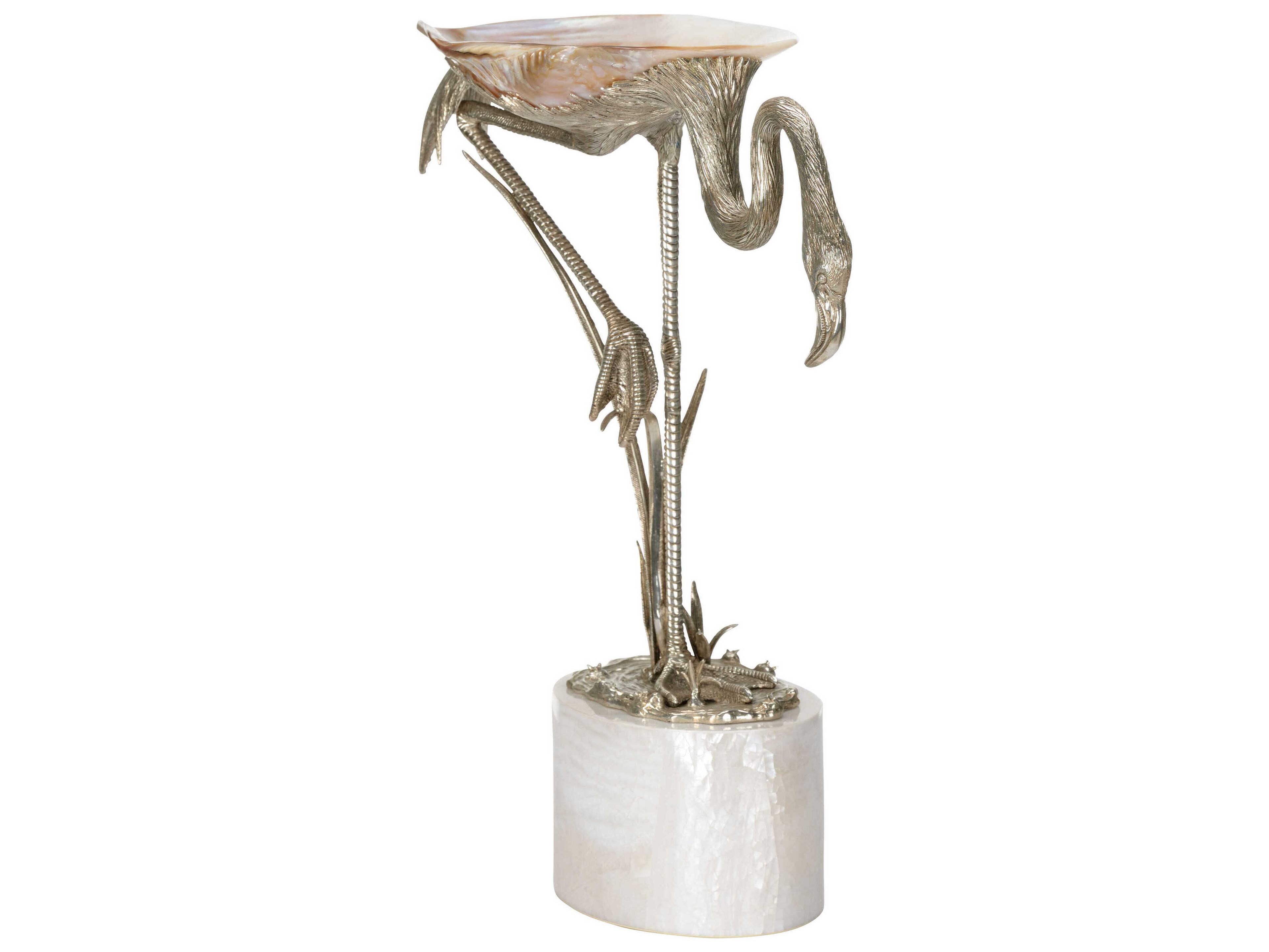 Chelsea House Silverplated Natural White Firebird