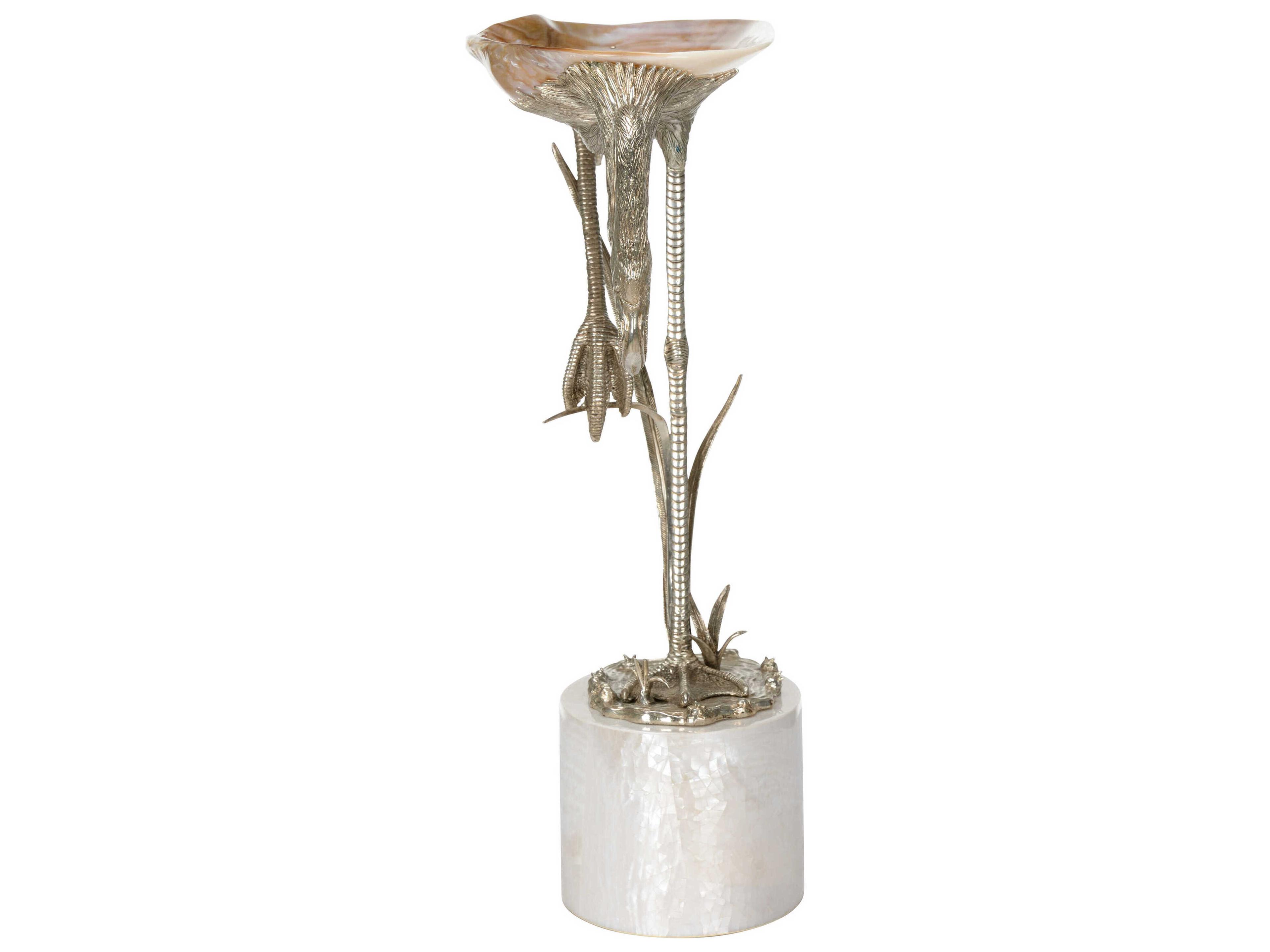 Chelsea House Silverplated Natural White Firebird