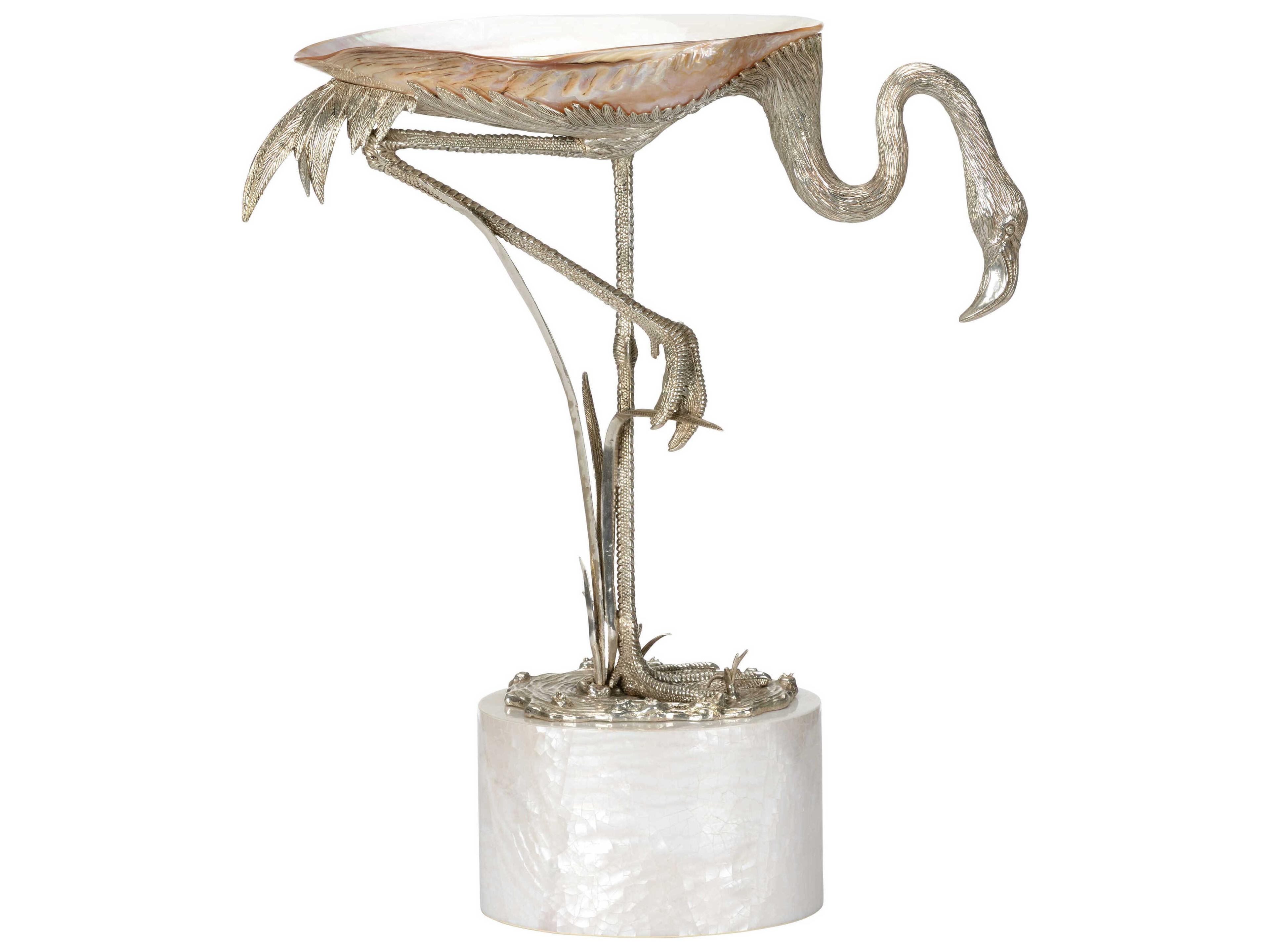 Chelsea House Silverplated Natural White Firebird