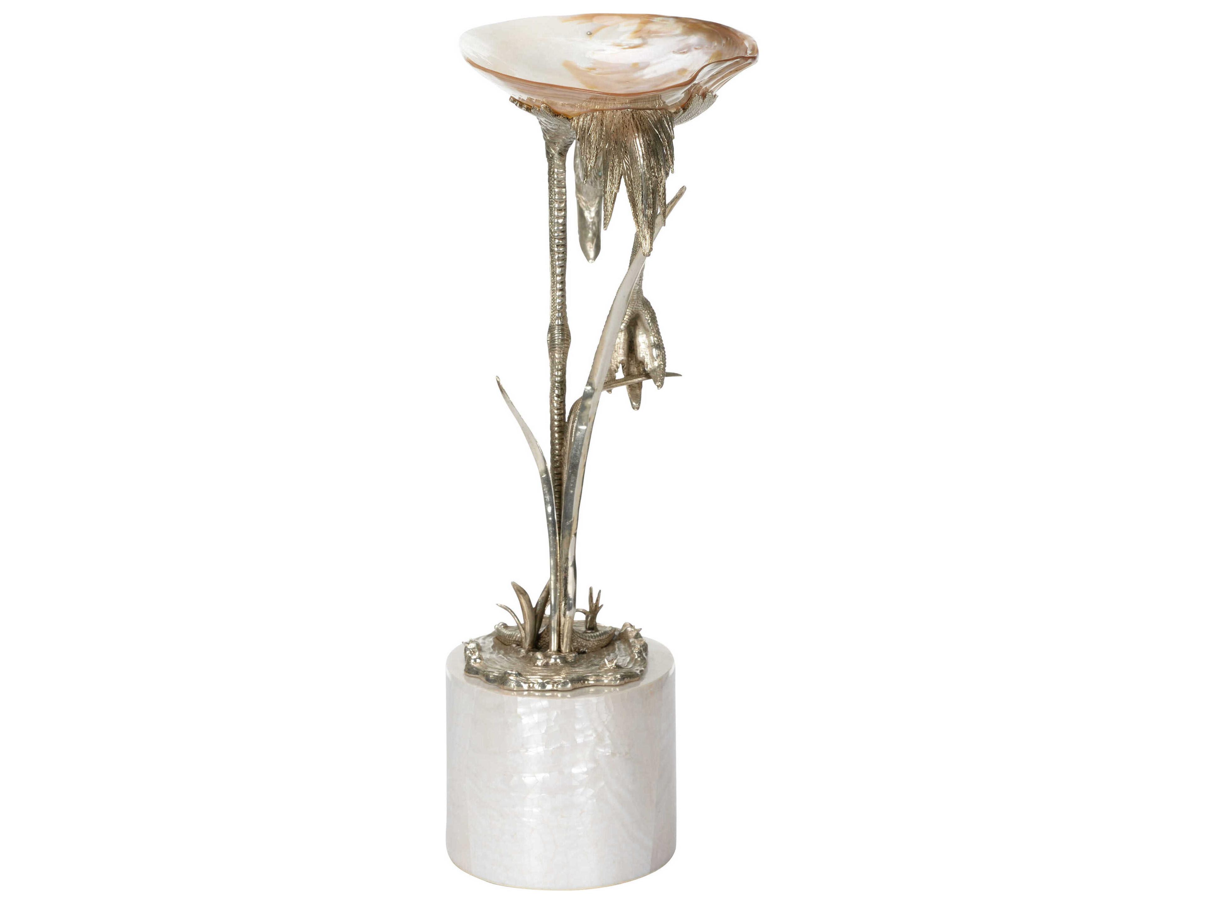 Chelsea House Silverplated Natural White Firebird
