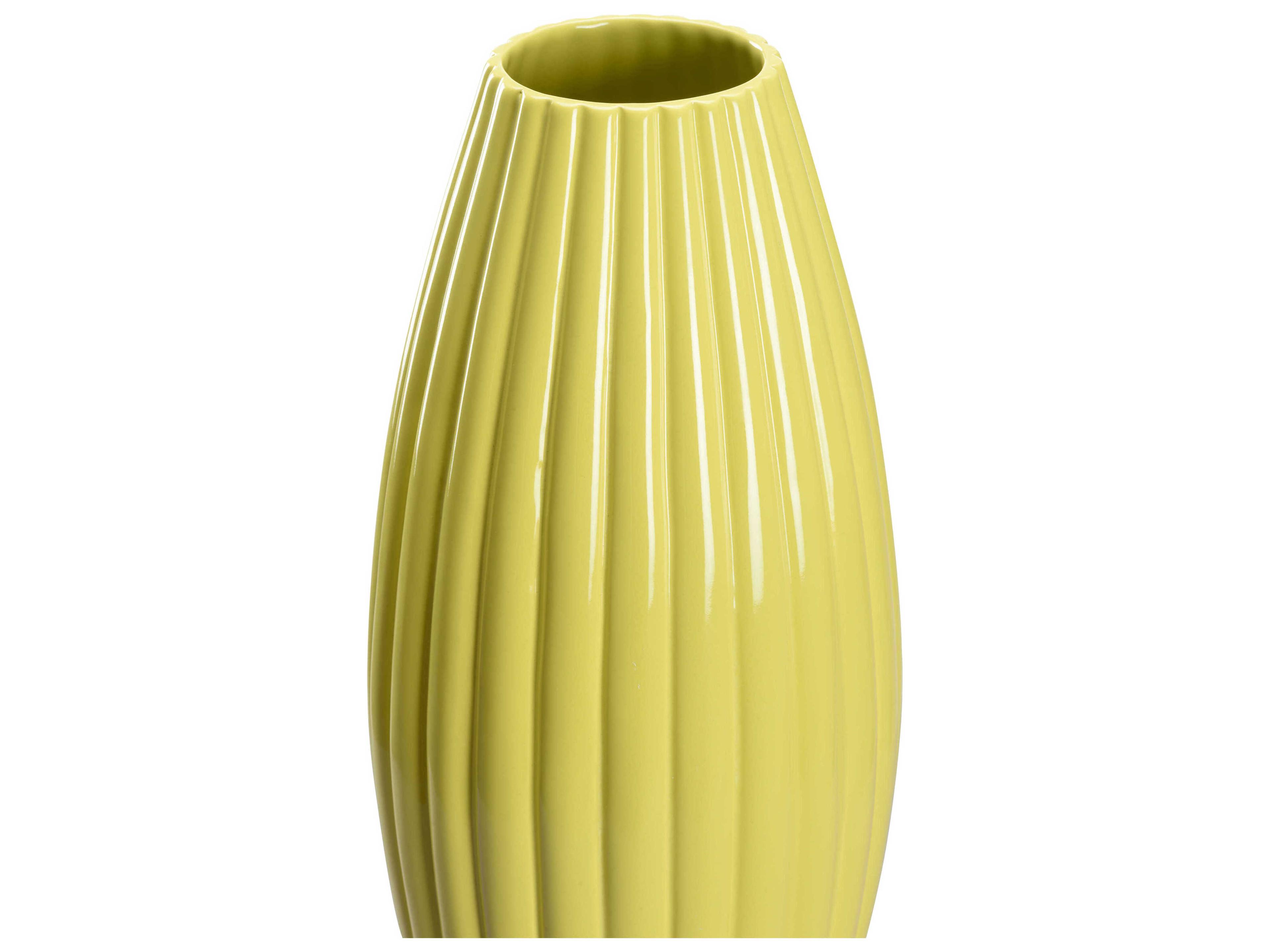 Chelsea House Elizabeth Wicker Yellow Aubrey Vase