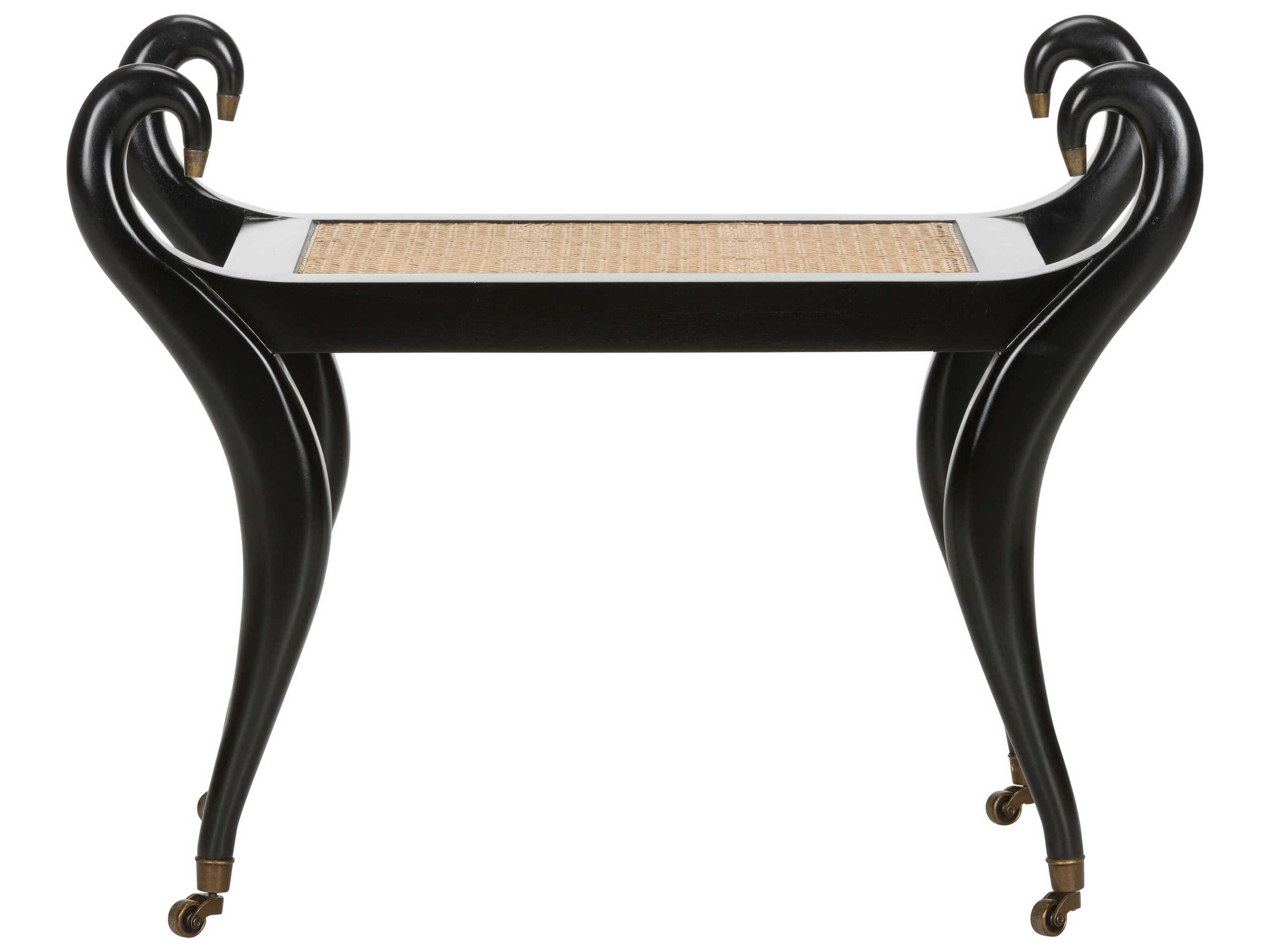 Chelsea House Kristi Nelson Swan Black Natural Accent Bench
