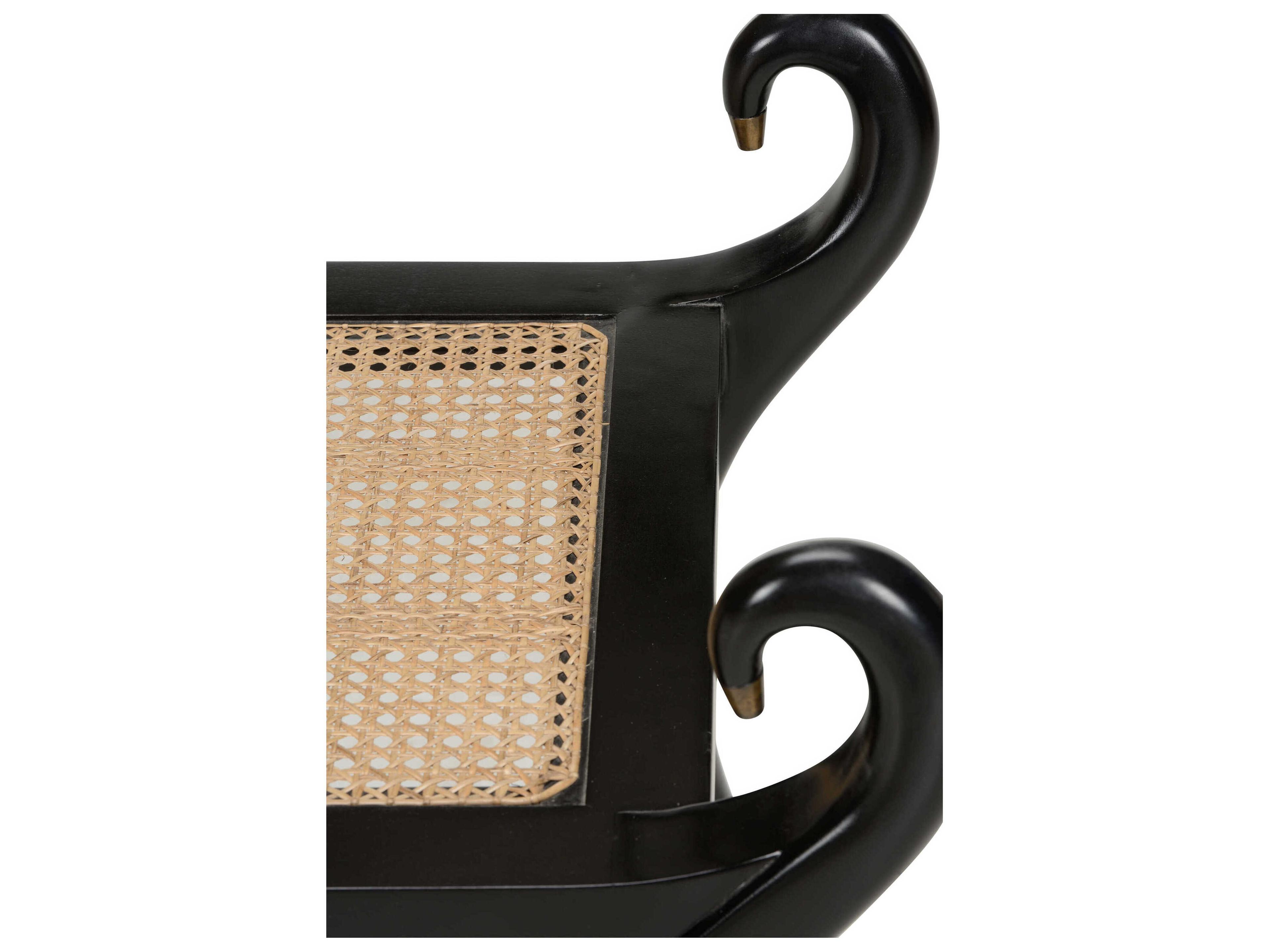 Chelsea House Kristi Nelson Swan Black Natural Accent Bench