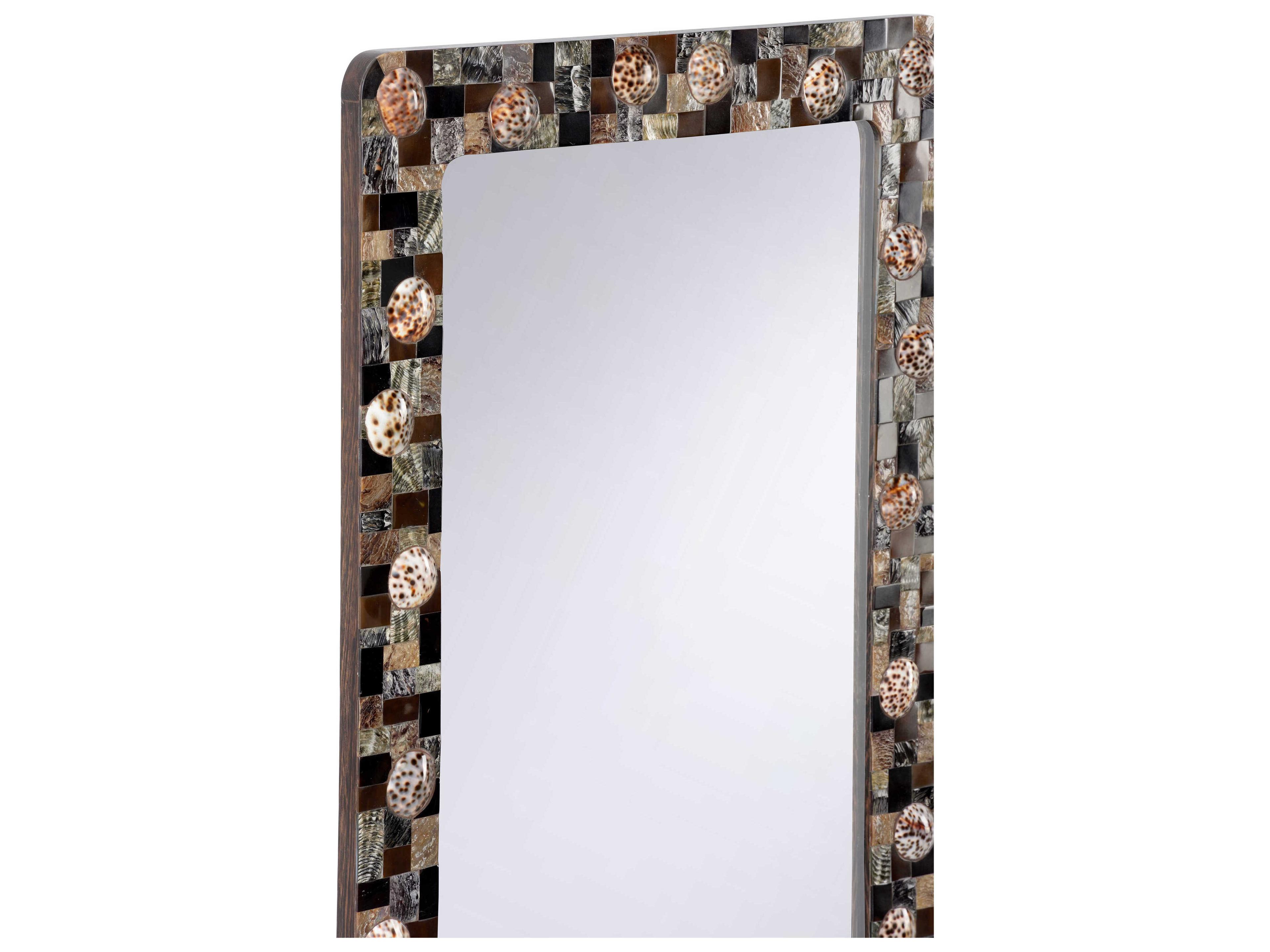 Chelsea House Mariel Natural Brown Rectangular Wall Mirror