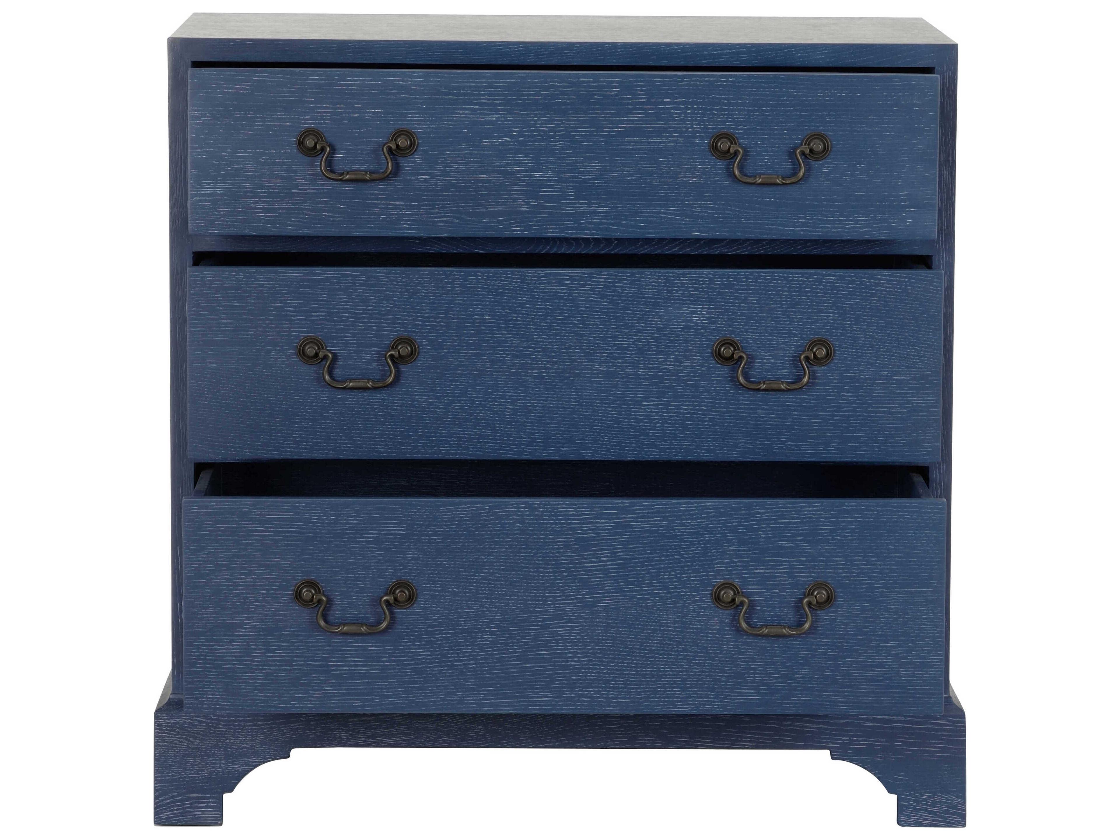Chelsea House Jamie Merida Beaufort Blue Oak Wood Accent Chest