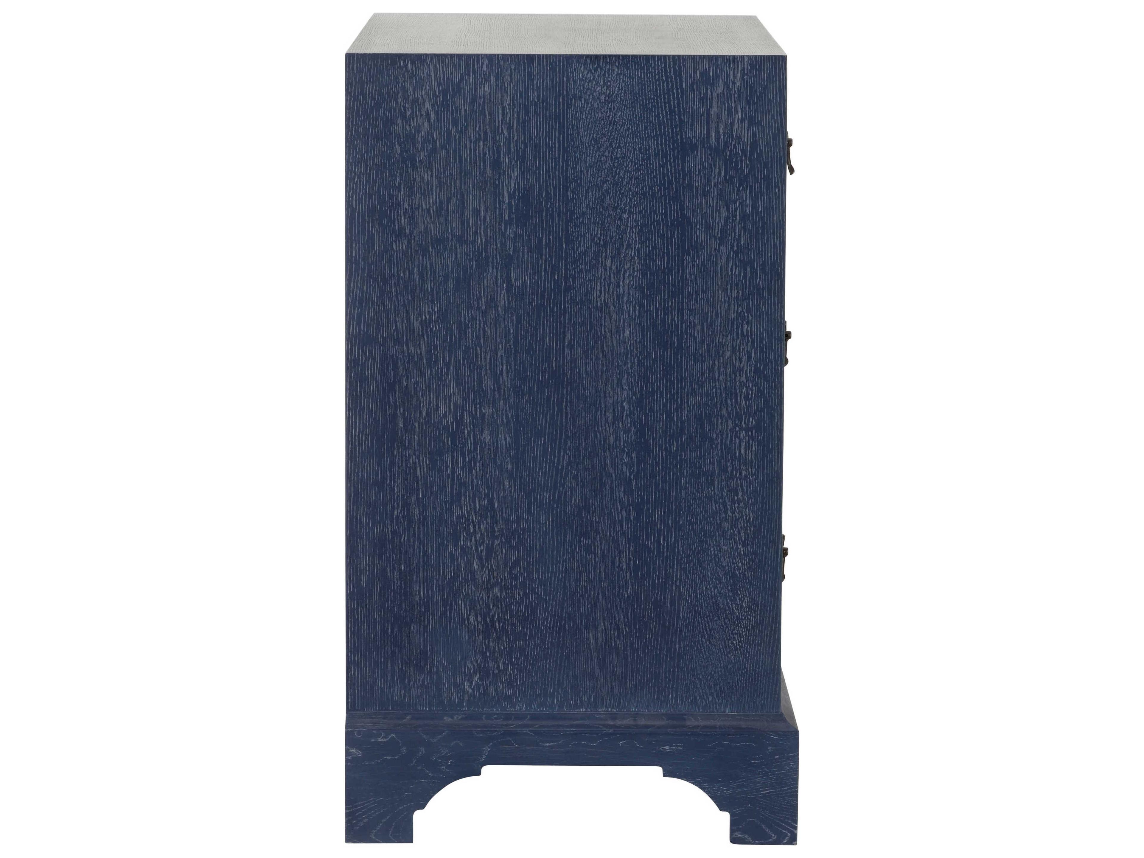 Chelsea House Jamie Merida Beaufort Blue Oak Wood Accent Chest