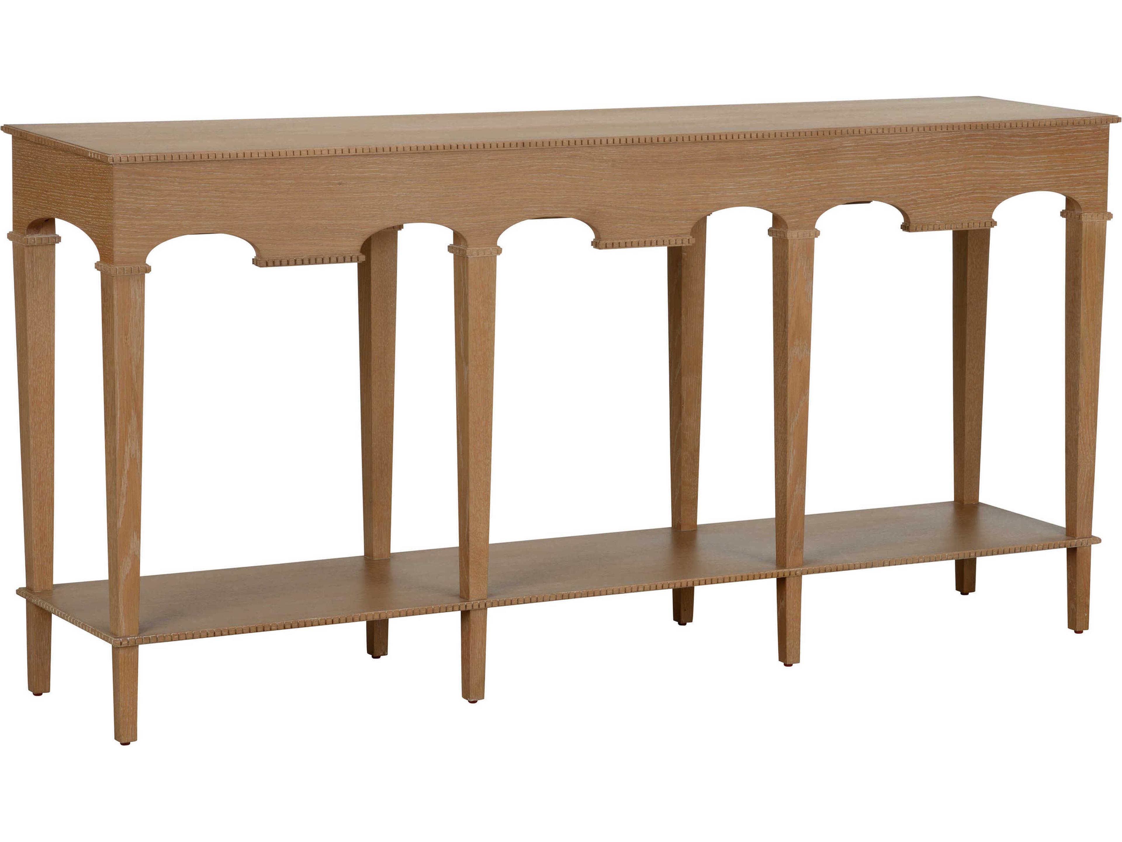 Jamie Merida Rectangular Wood Oak Oslo Console Table